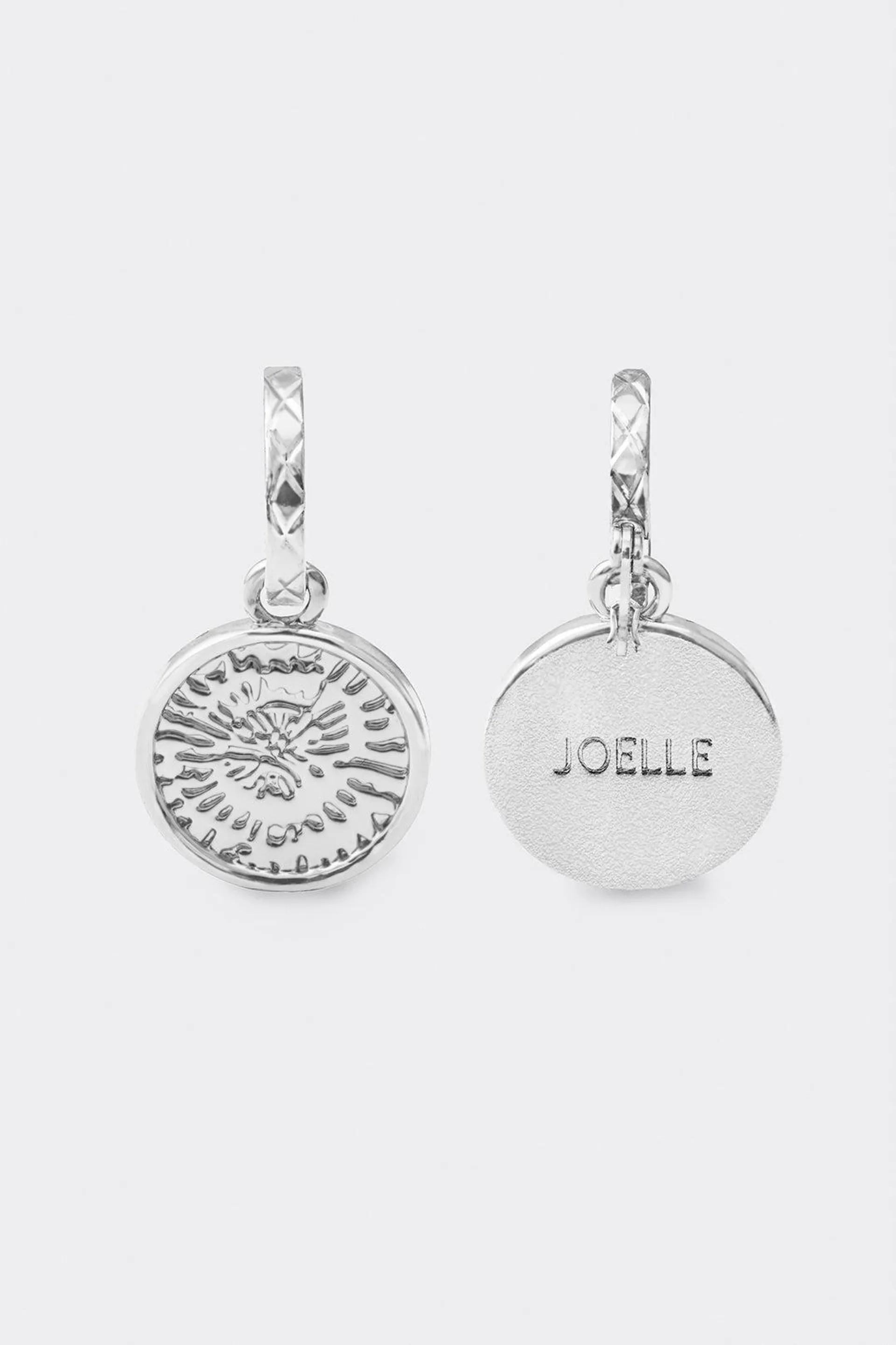 Boucles d'oreilles pendentif argent brossé | Torqui