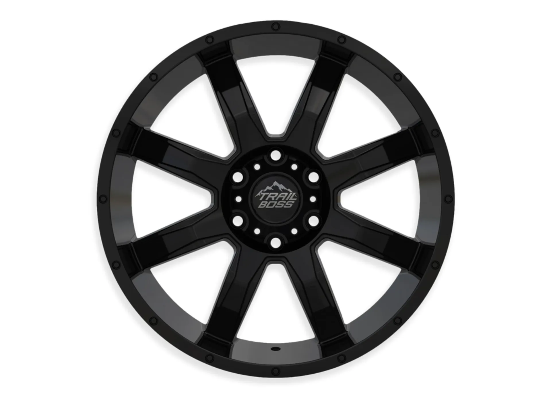 Roue/jante en alliage pour camions Trail Boss Shadow, noir lustré