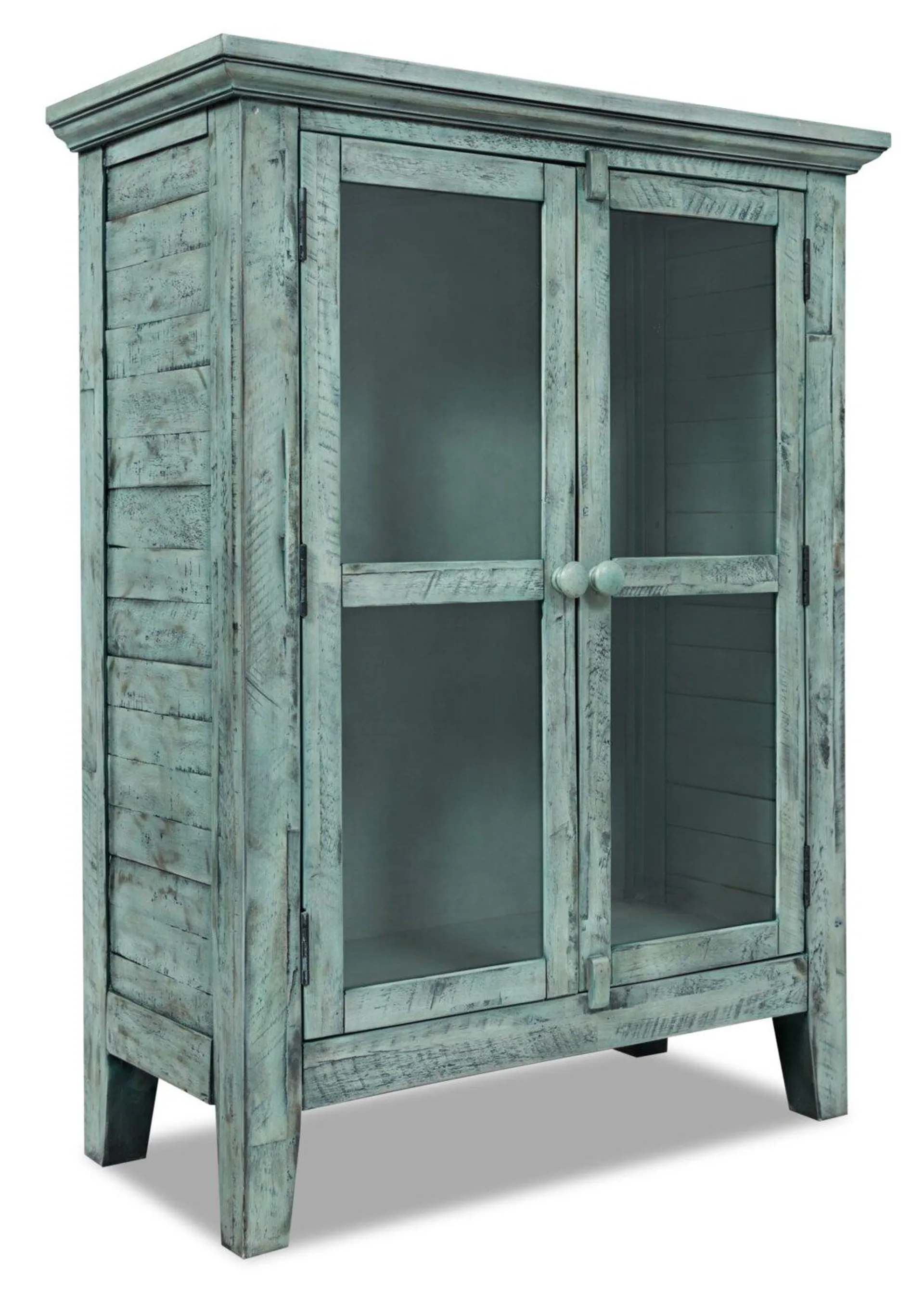 Armoire décorative Rocco de 32 po avec 2 portes - bleu antique