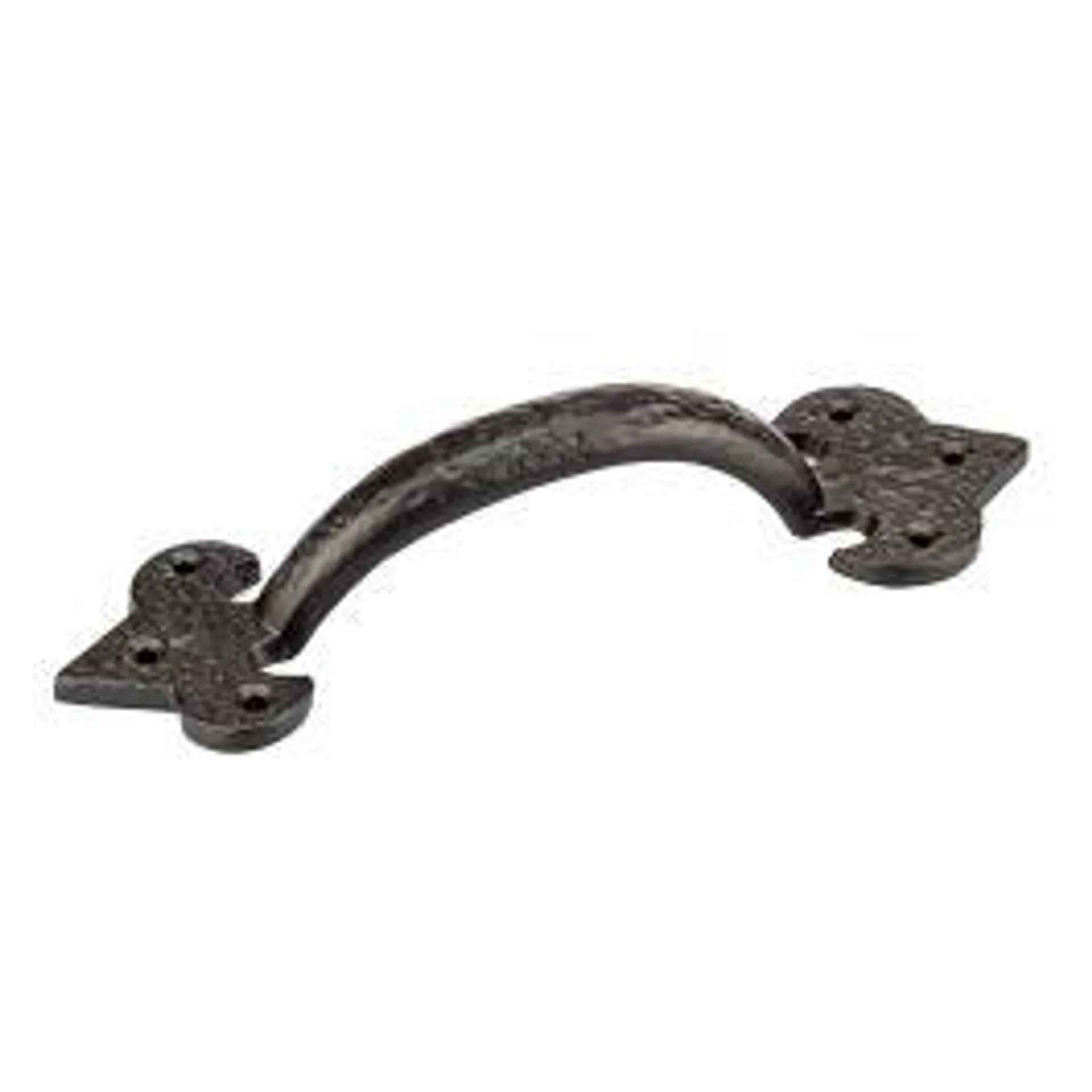 Poignée traditionnelle en fer forgé #9462 noire 172mm - Richelieu