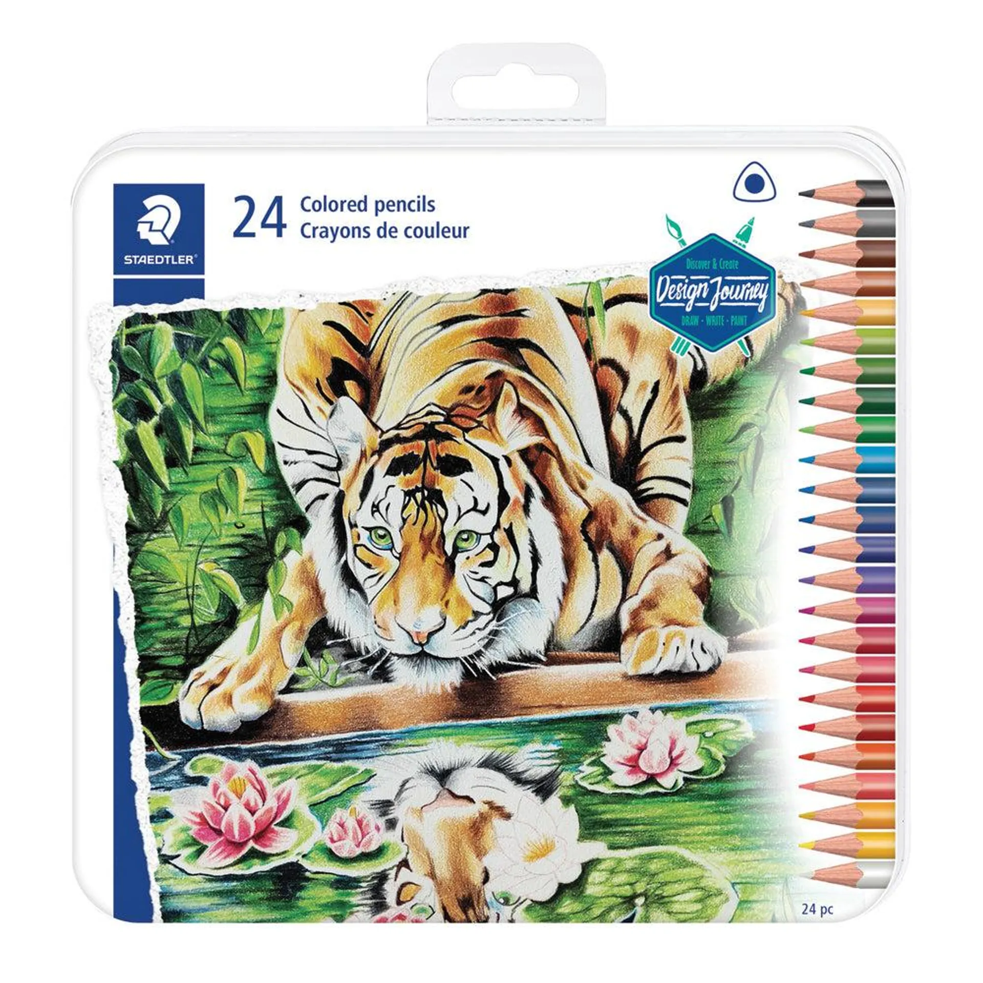 Staedtler - Crayons de couleur, couleurs assorties, paquet de 24