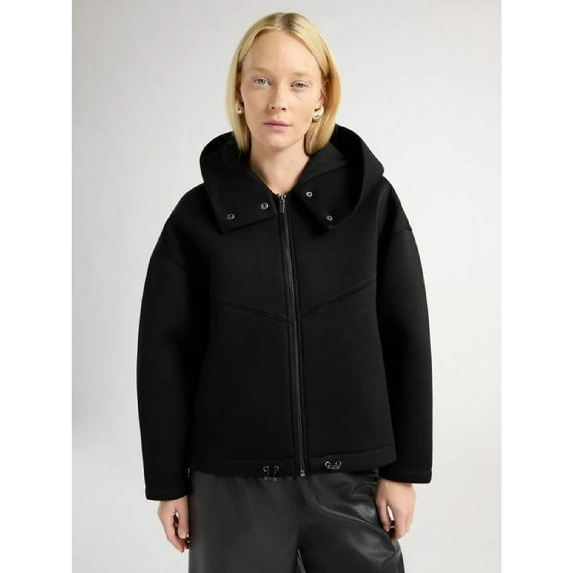 Scoop Women’s and Women's Plus Scuba Knit Hooded Jacket, Sizes XS-4X