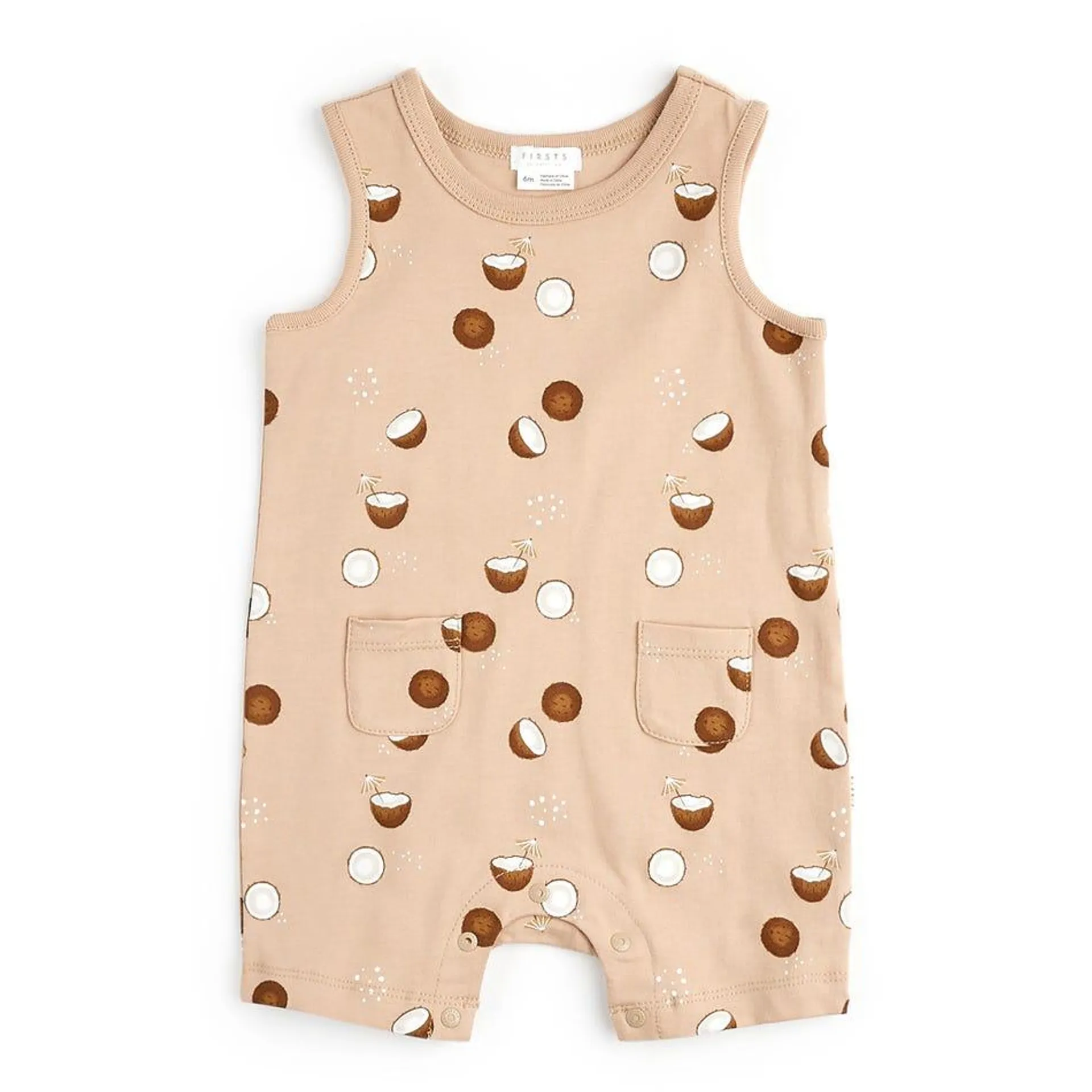 Coconut Print Romper 3-18m