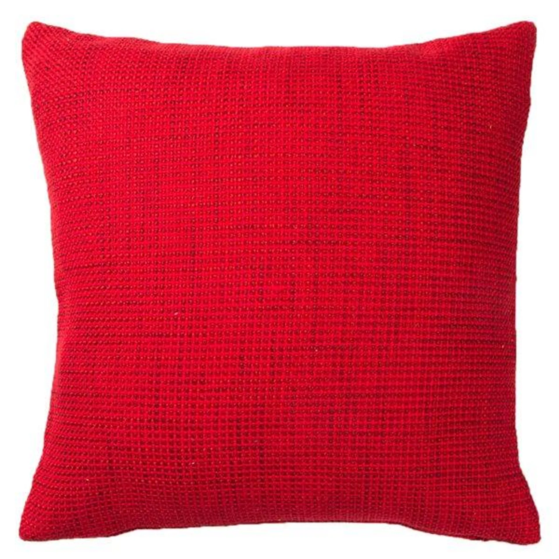 Coussin décoratif carré rouge de 18 po x 18 po Vallila par Gouchee Home