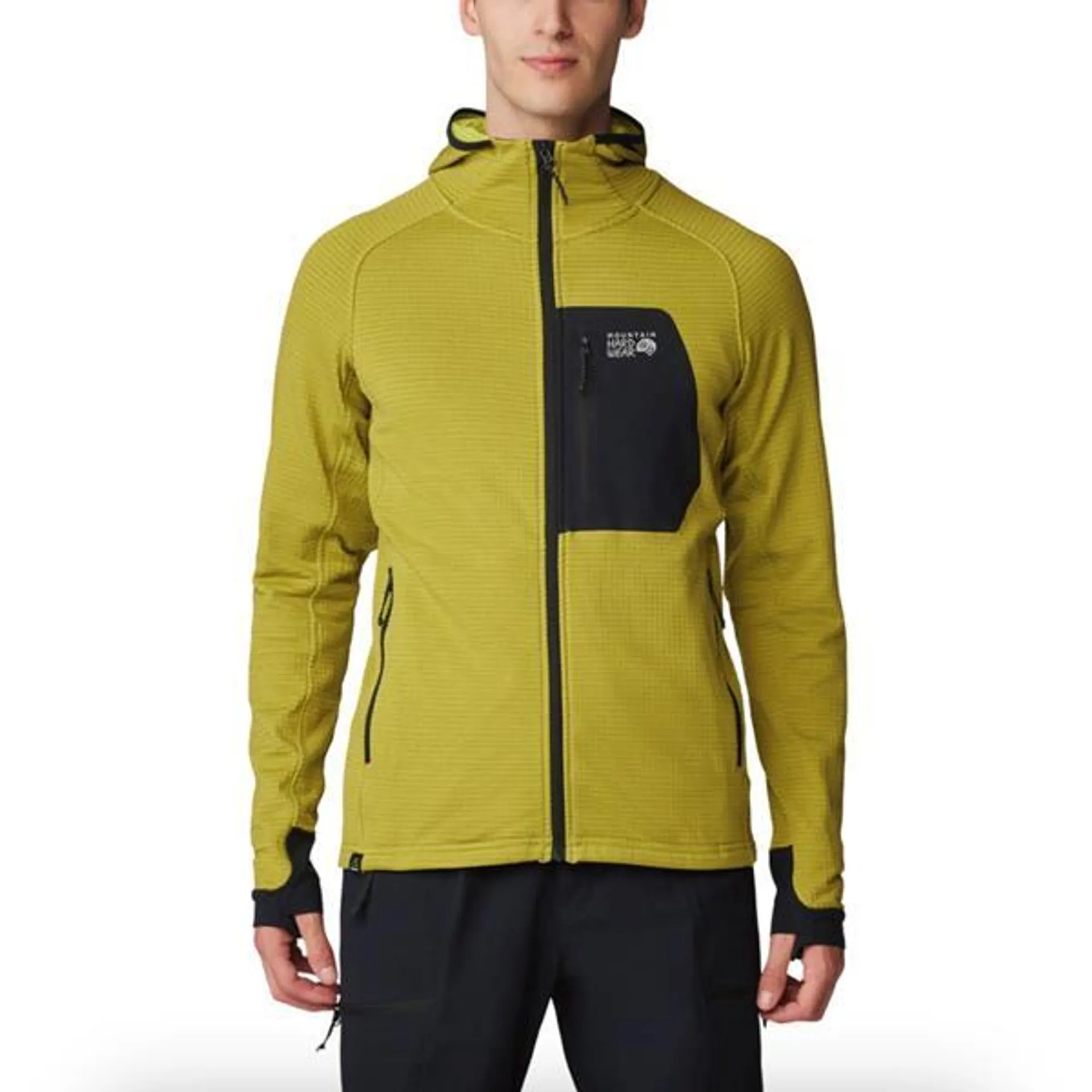 Chandail à capuchon à fermeture intégrale Polartec Power Grid pour homme