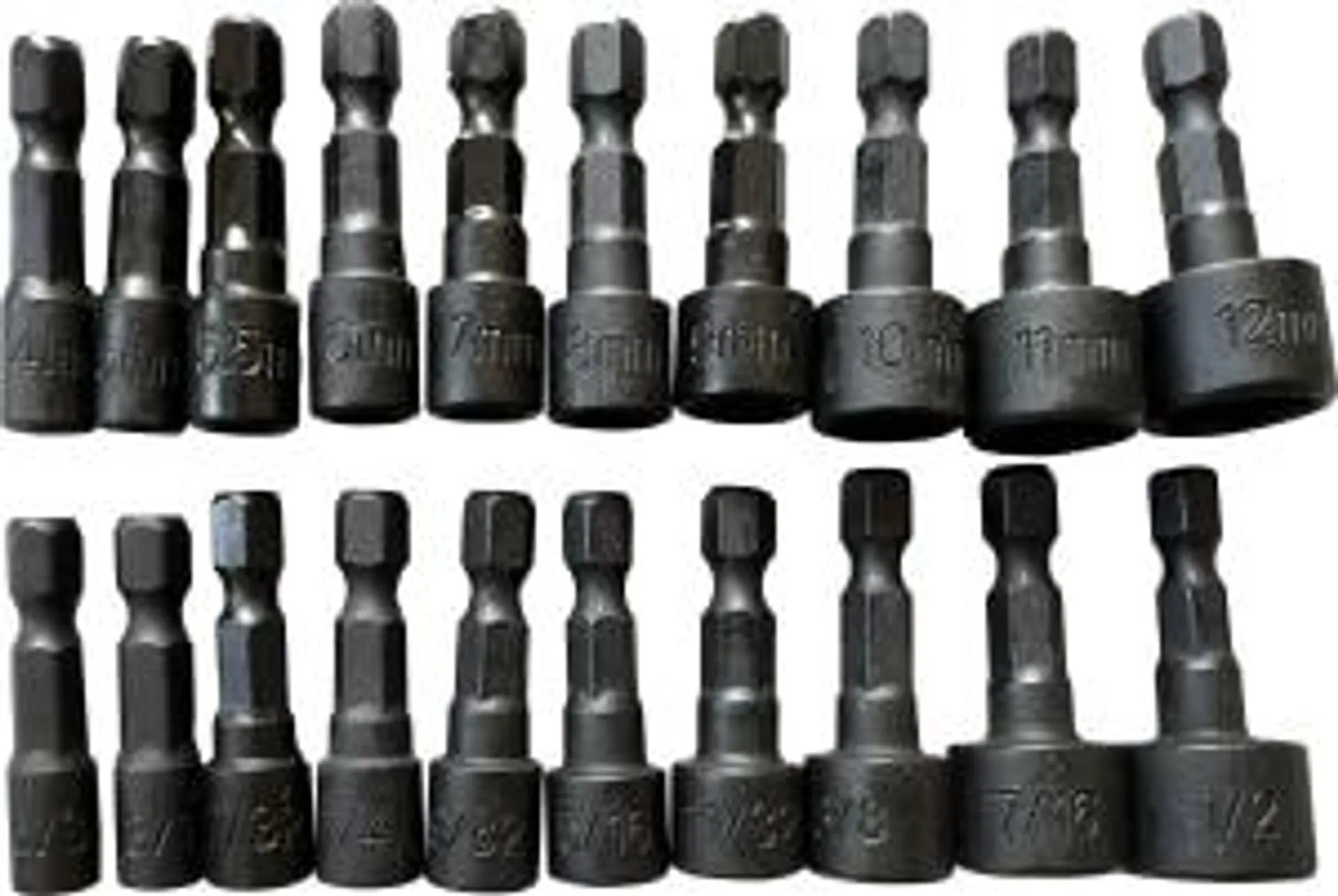 20 pc 1/4 in. dr SAE/Metric Nut Driver Set