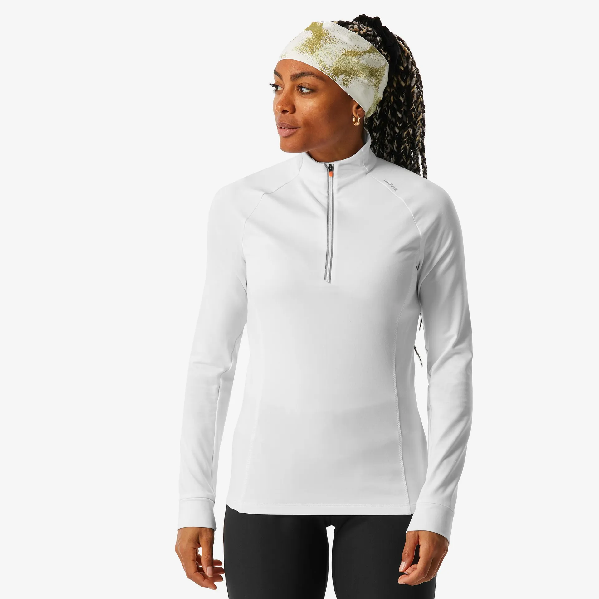 Chandail de ski de fond femme – 100 blanc