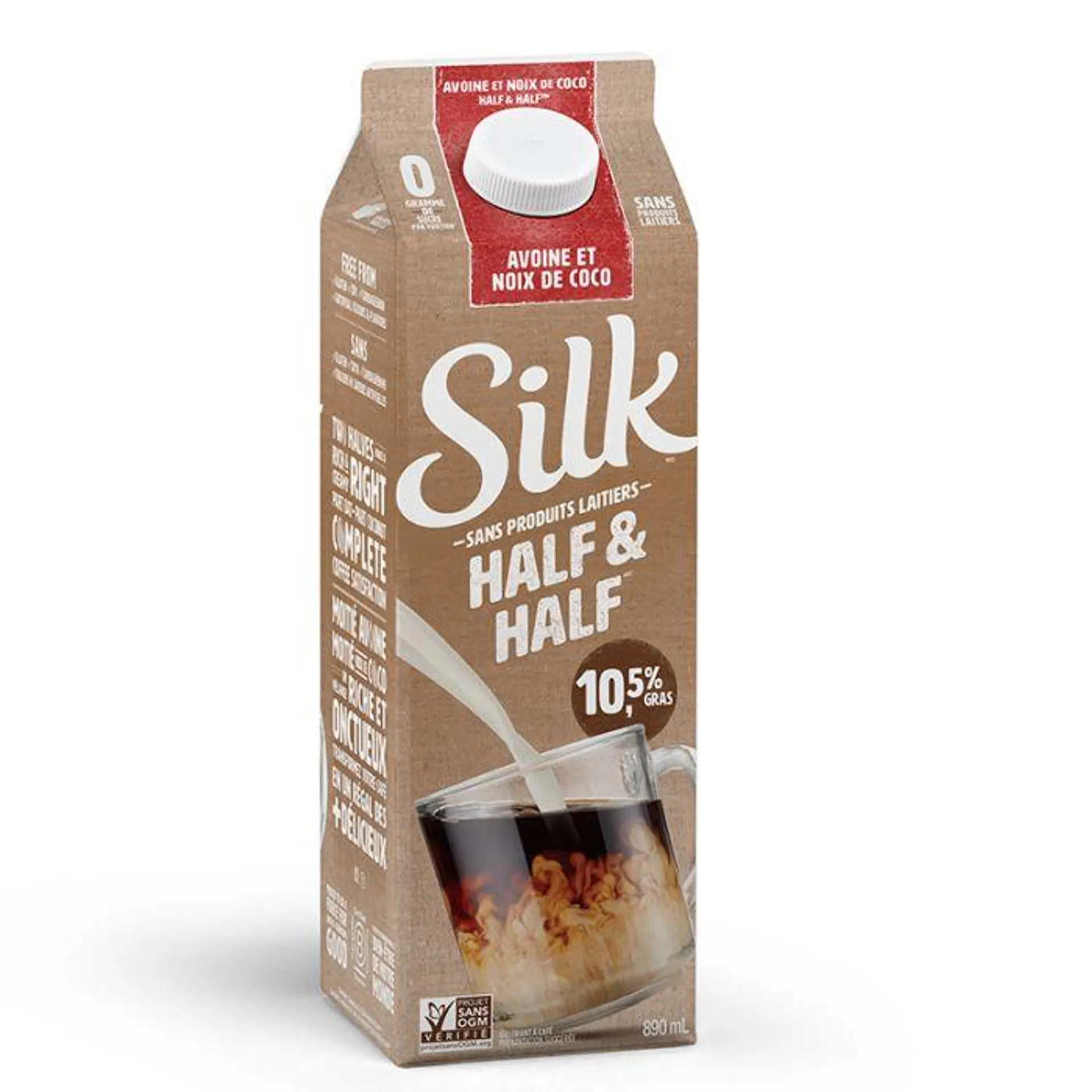 Boisson avoine et noix de coco - Half et Half pour café 10,5% gras