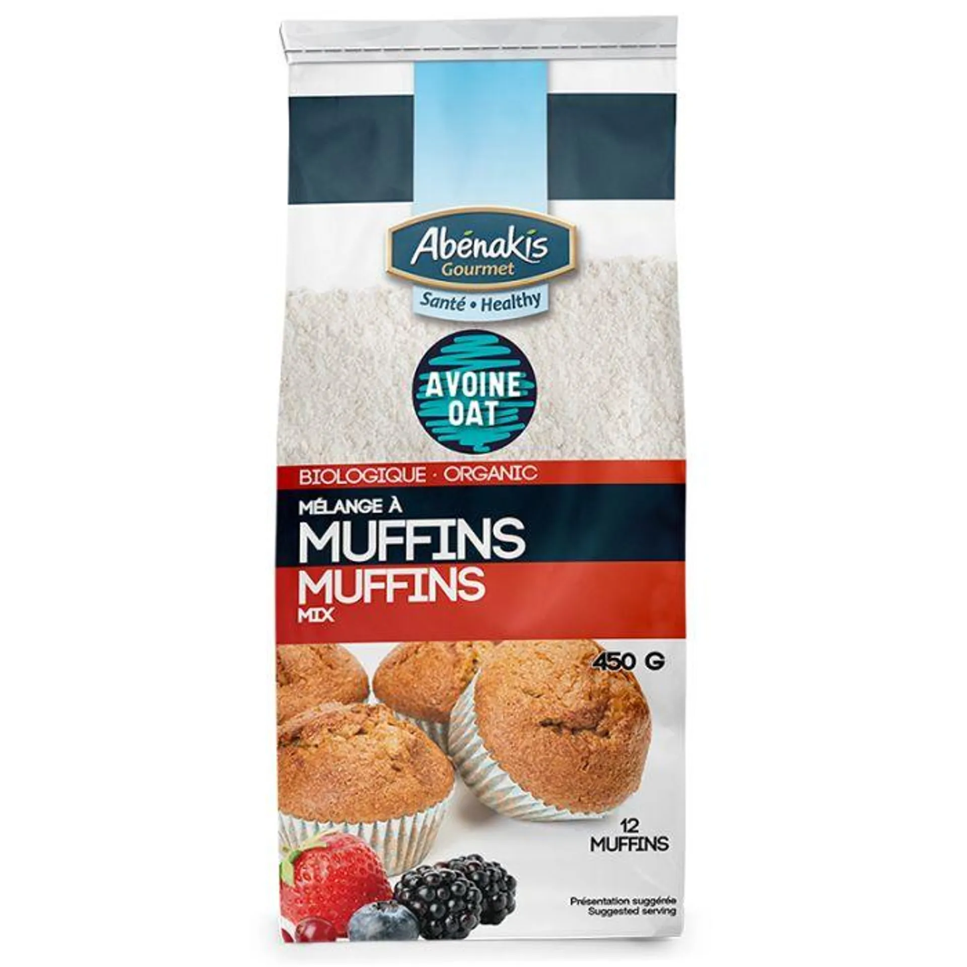 Mélange à muffins biologique à l'avoine