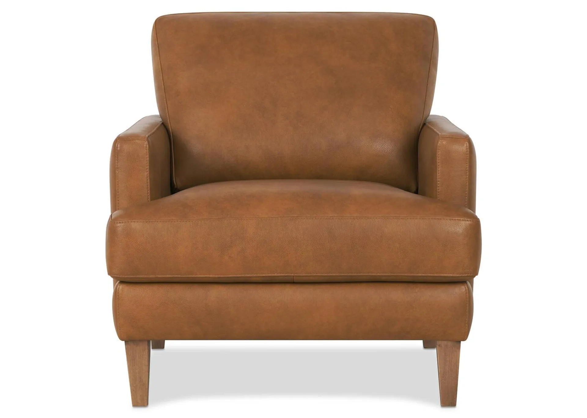 Fauteuil en cuir Nicolo -Dutton cannelle