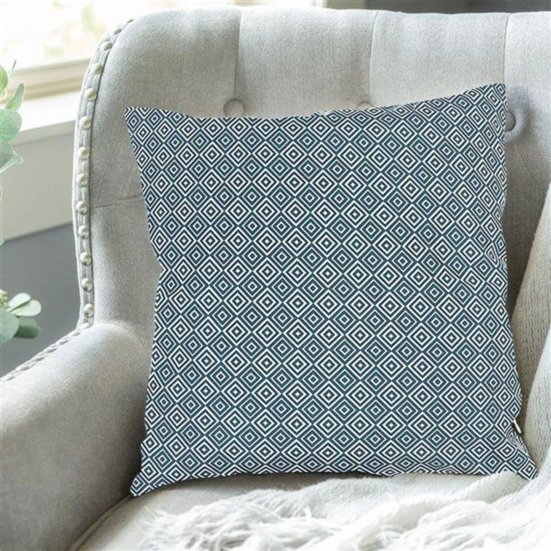 Coussin en coton IH Casa Decor géométrique 18 X 18, lot de 2