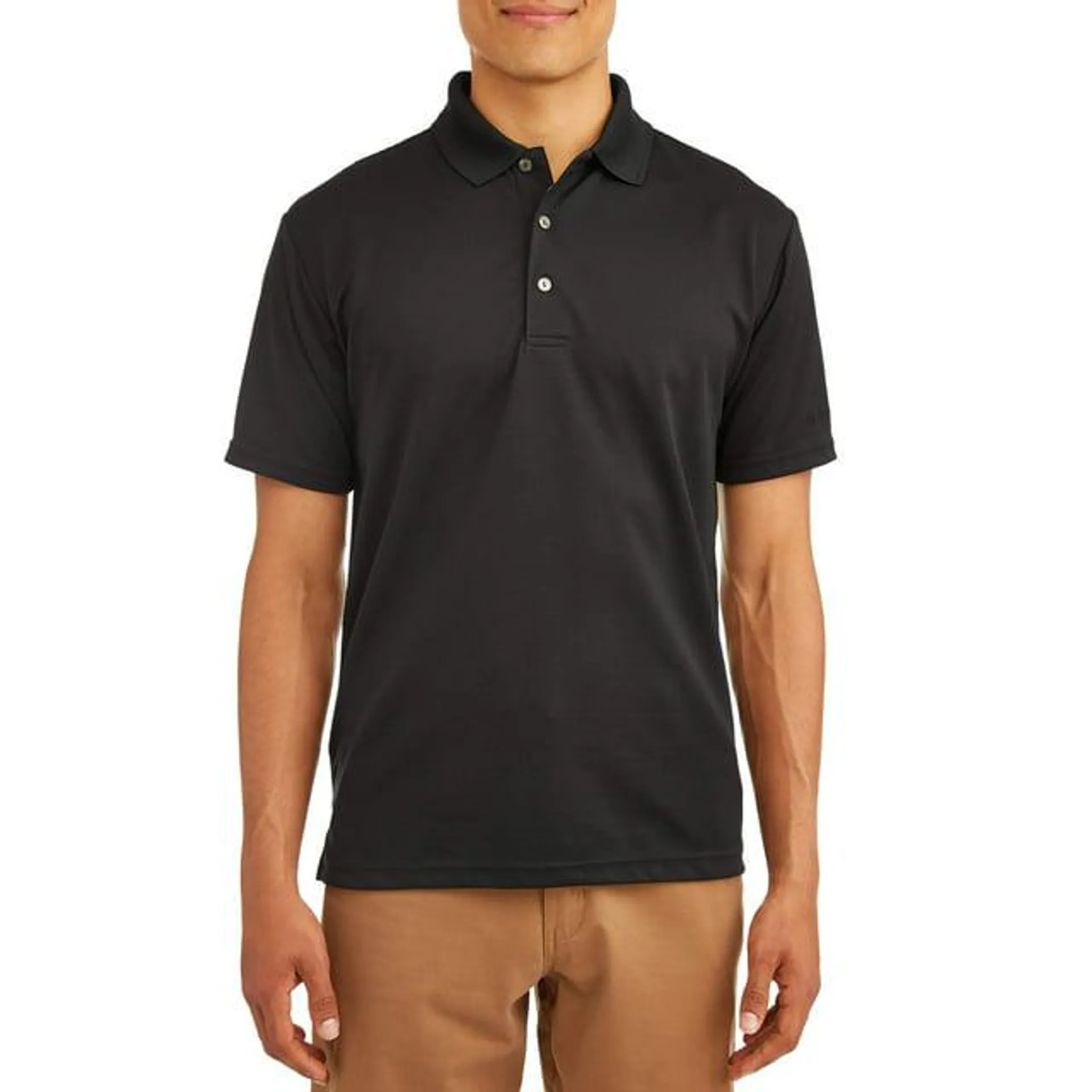 Ben Hogan Men's & Big Men's Performance Easy Care Solid Short Sleeve Polo Shirt, up to 5XL