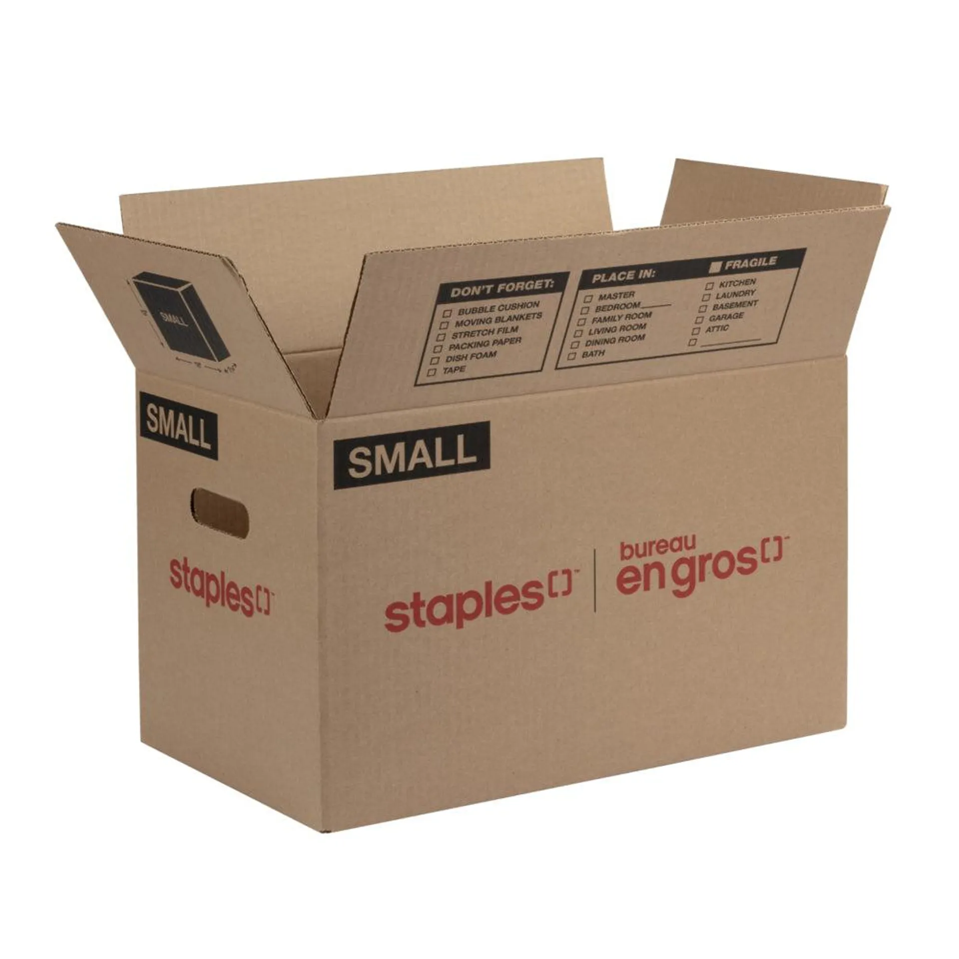 Staples - Boîte De Déménagement - Petite - 18 po L x 11 po l x 12 po H