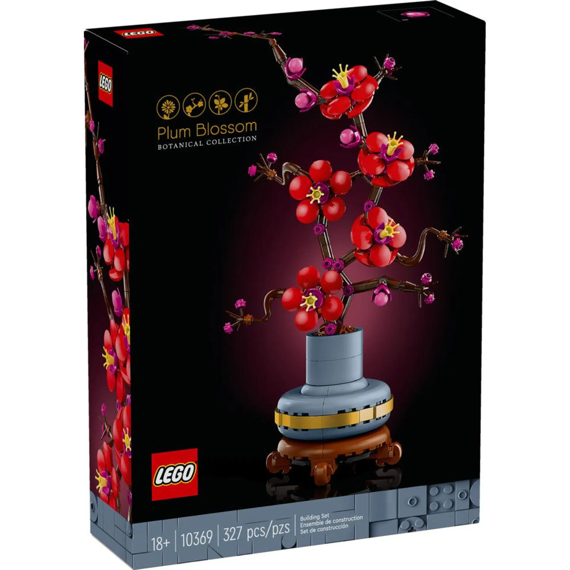 LEGO - Creator Botanicals Icons Fleur de Prunier - 327 Pièces