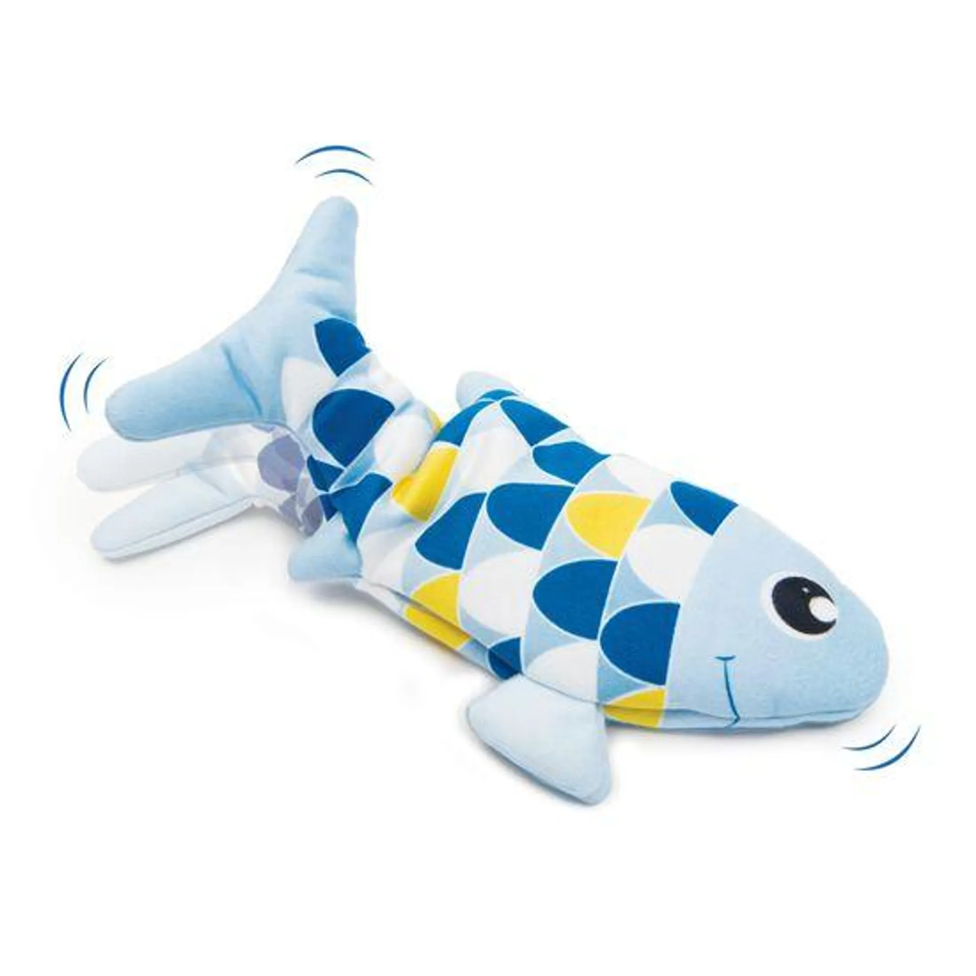 Jouet poisson dansant Groovy pour chats, bleu