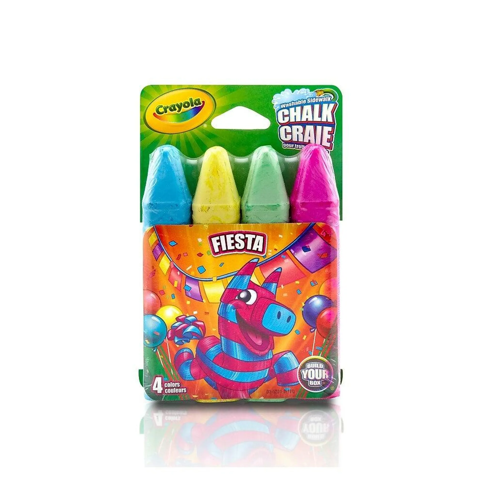 Crayola craies pour trottoir, 4 couleurs