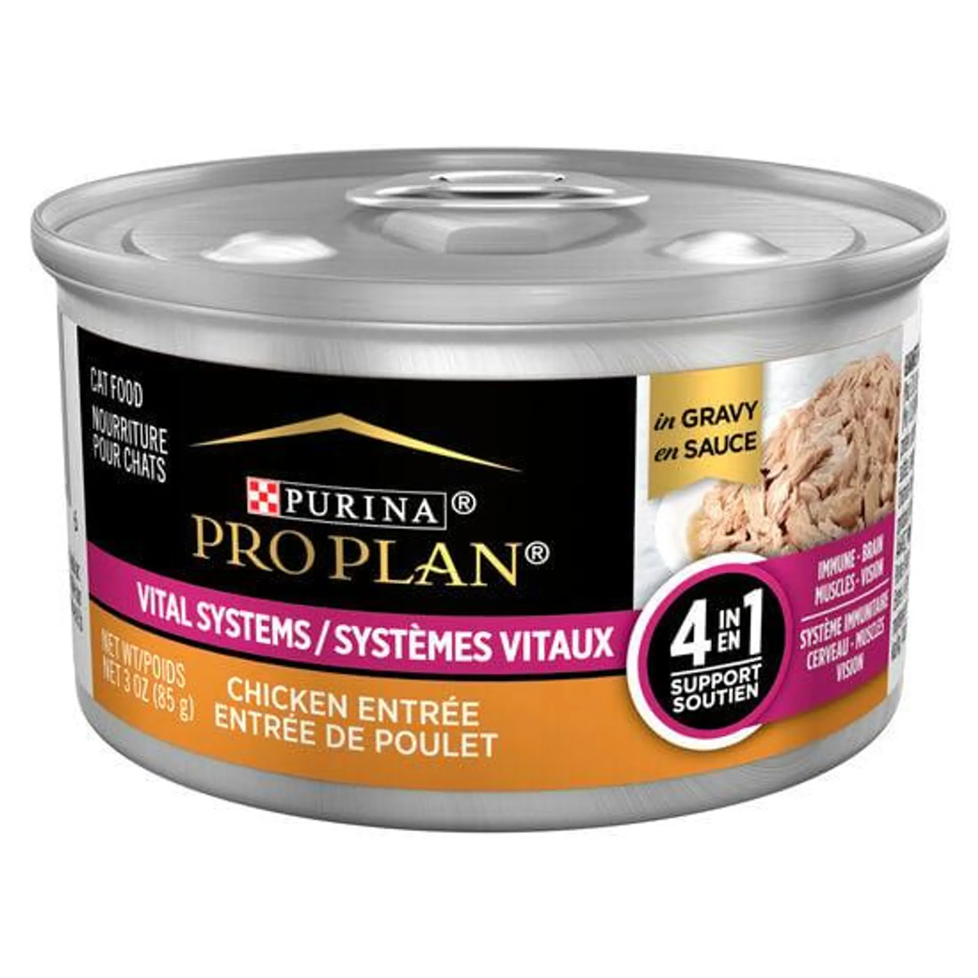 Entrée de poulet en sauce systèmes vitaux pour chats adultes, 85 g