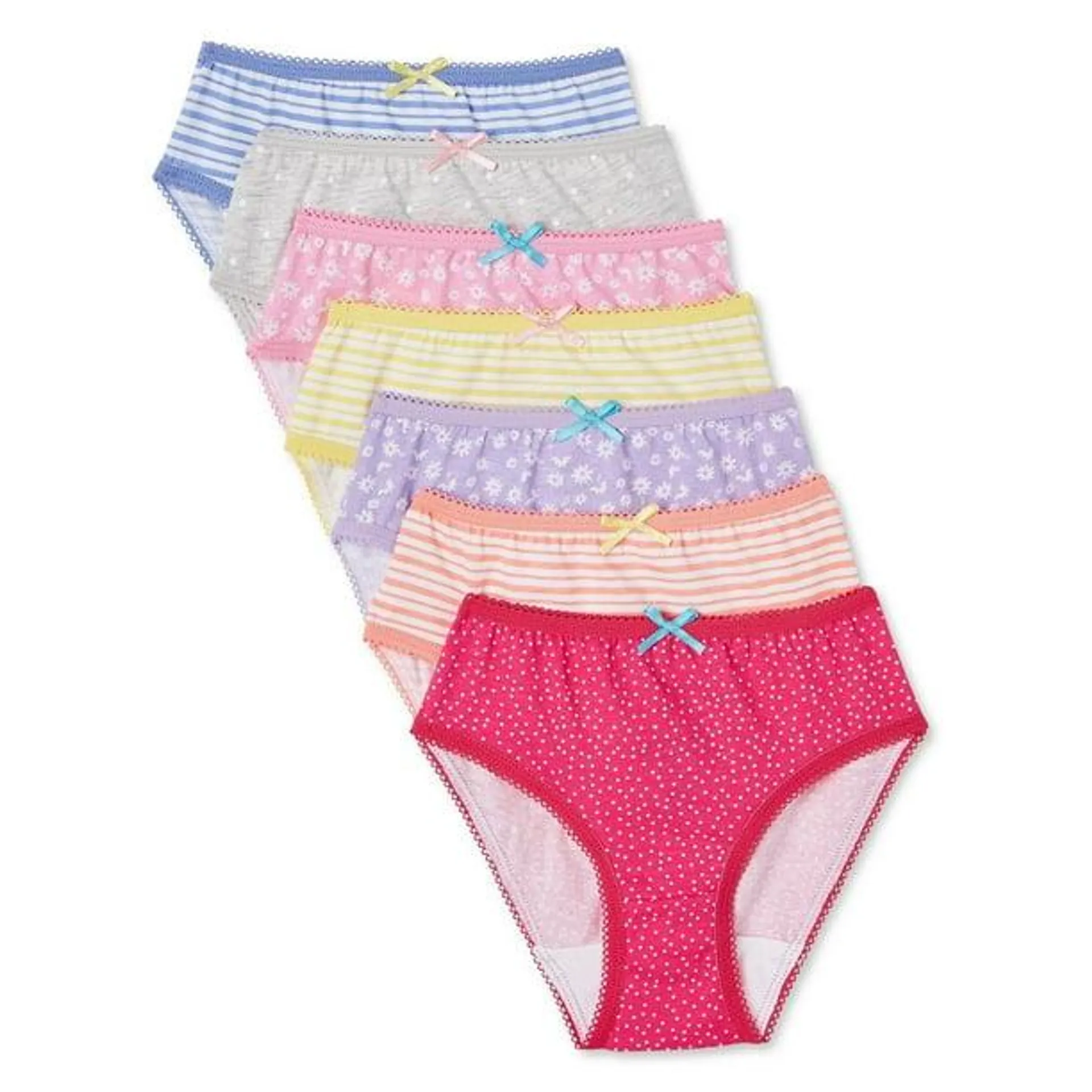 Lot de 7 petites culottes George pour petites filles Tailles 2T-4T