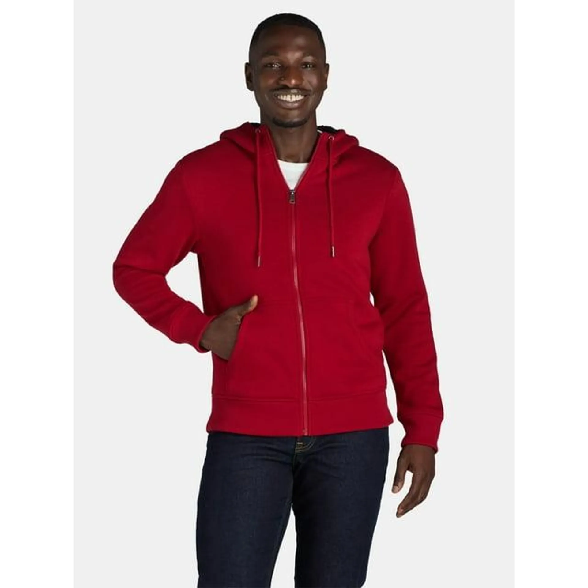 George Men's & Big Men's High Pile Fleece Lined Jacket with Hood, Sizes S-3XL