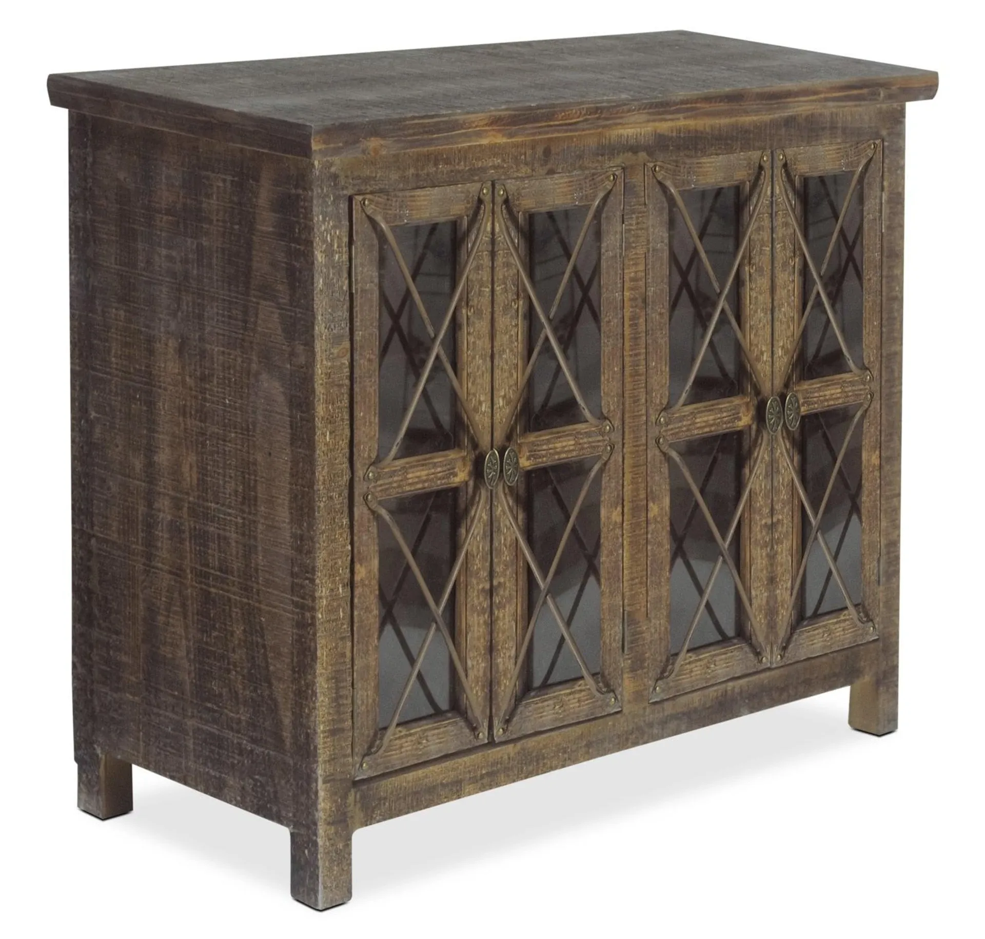 Armoire décorative Makati de 38 po - brune