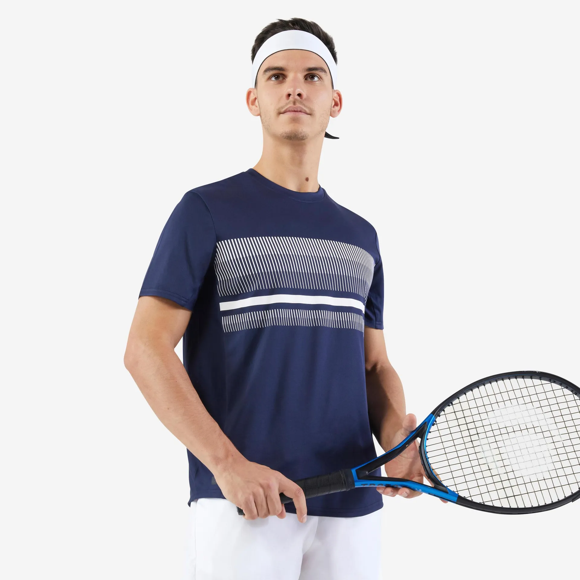 T-shirt de tennis homme - TTS 100 Essential bleu