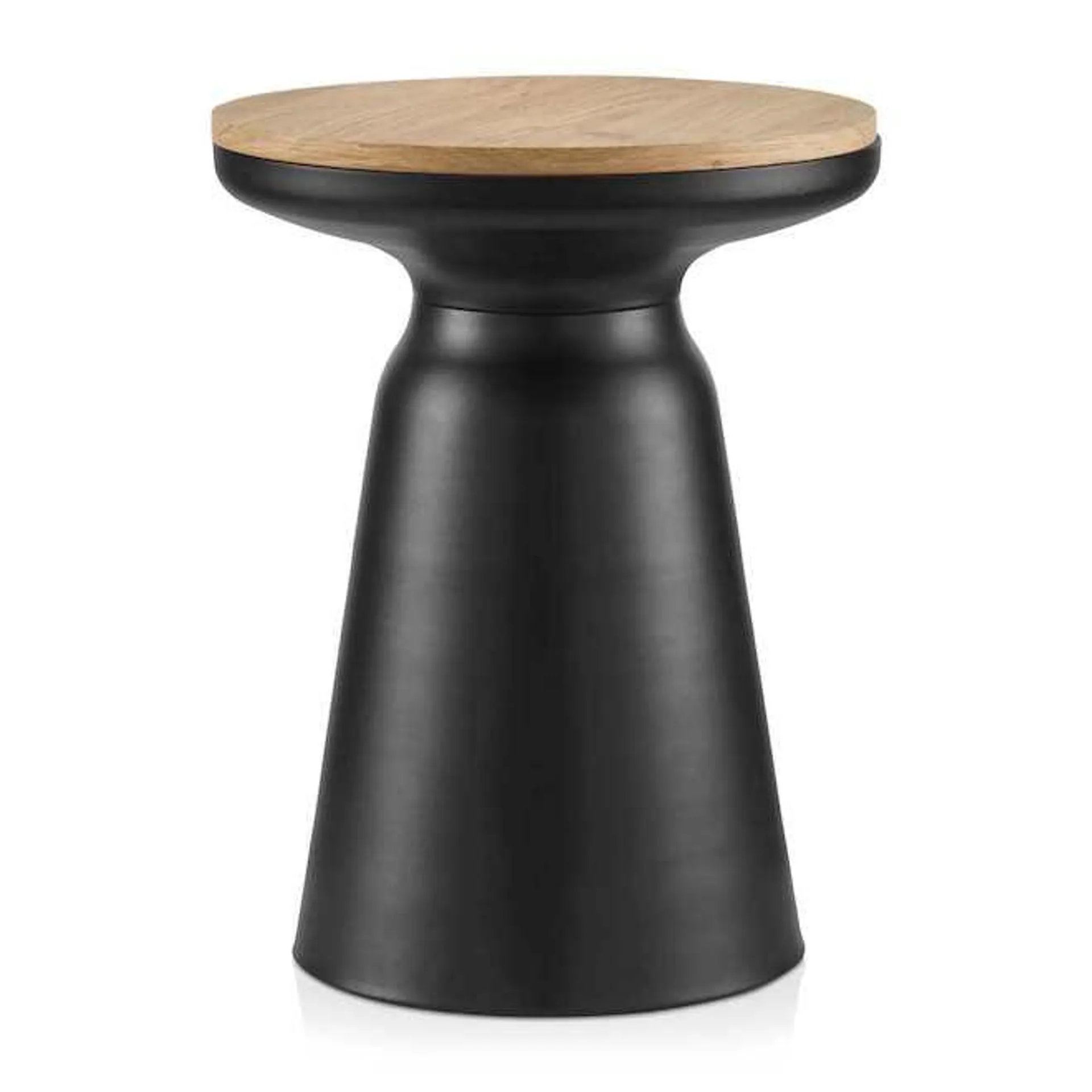 Table d'appoint Bouclair 15,50 x 20,50 po métal/MDF noir