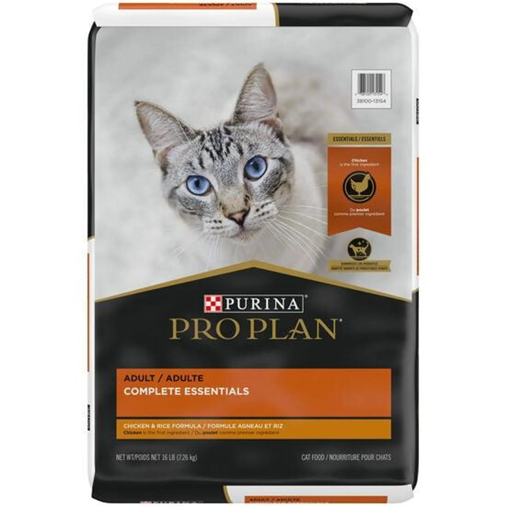 Nourriture sèche formule « Complete Essentials » au poulet et riz pour chats, 7,26 kg