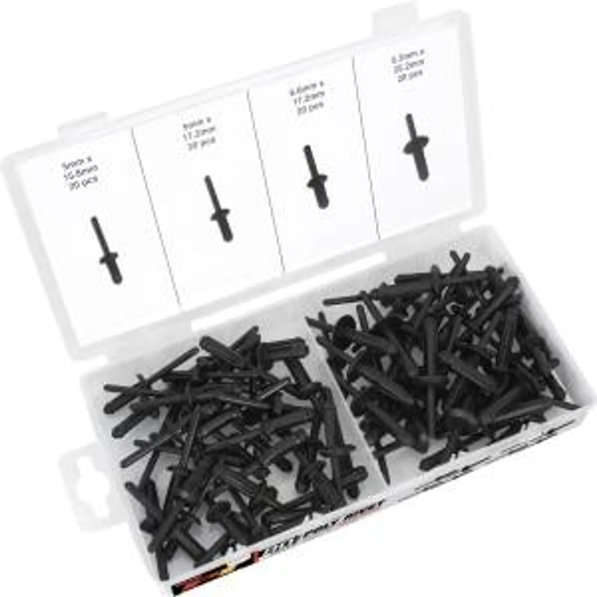 80 pc Assorted Poly Rivets