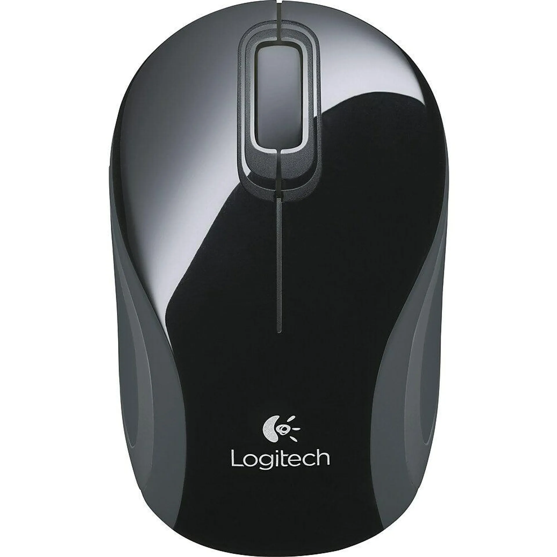 Logitech - Souris Mini Mouse M187 sans fil, noir/argenté