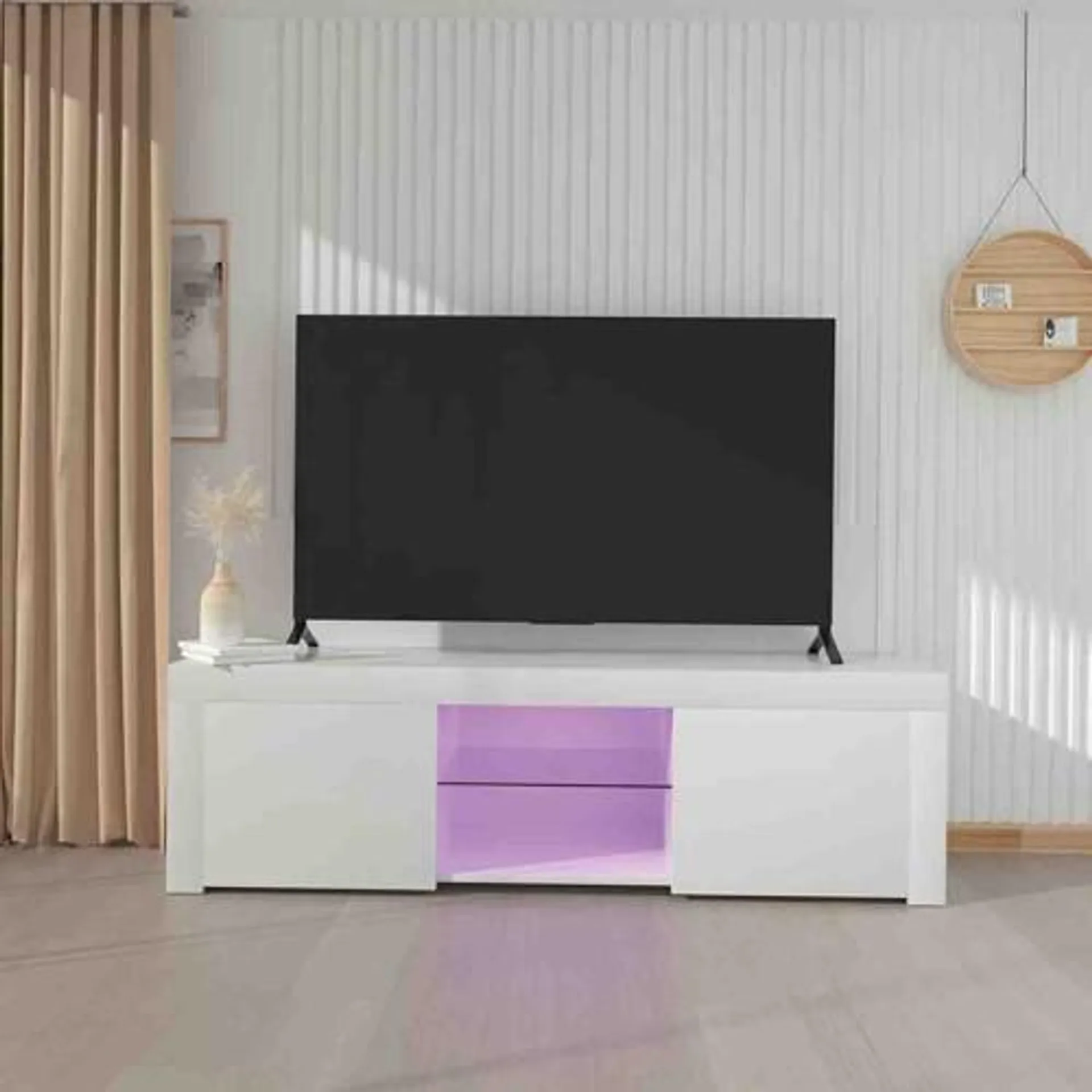 Atelier Du Nord - Orduna Modern Tv Stand With Led Lights