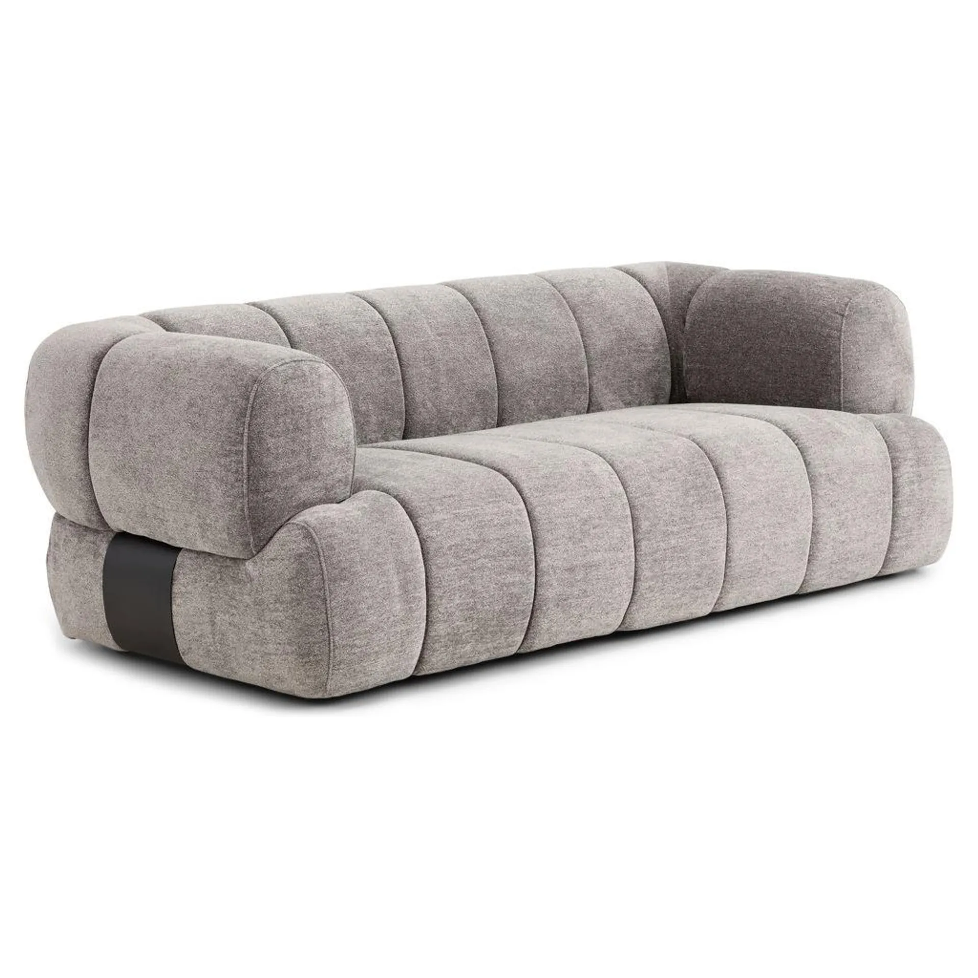 Sofa en tissu avec 3 coussins déco - Calista