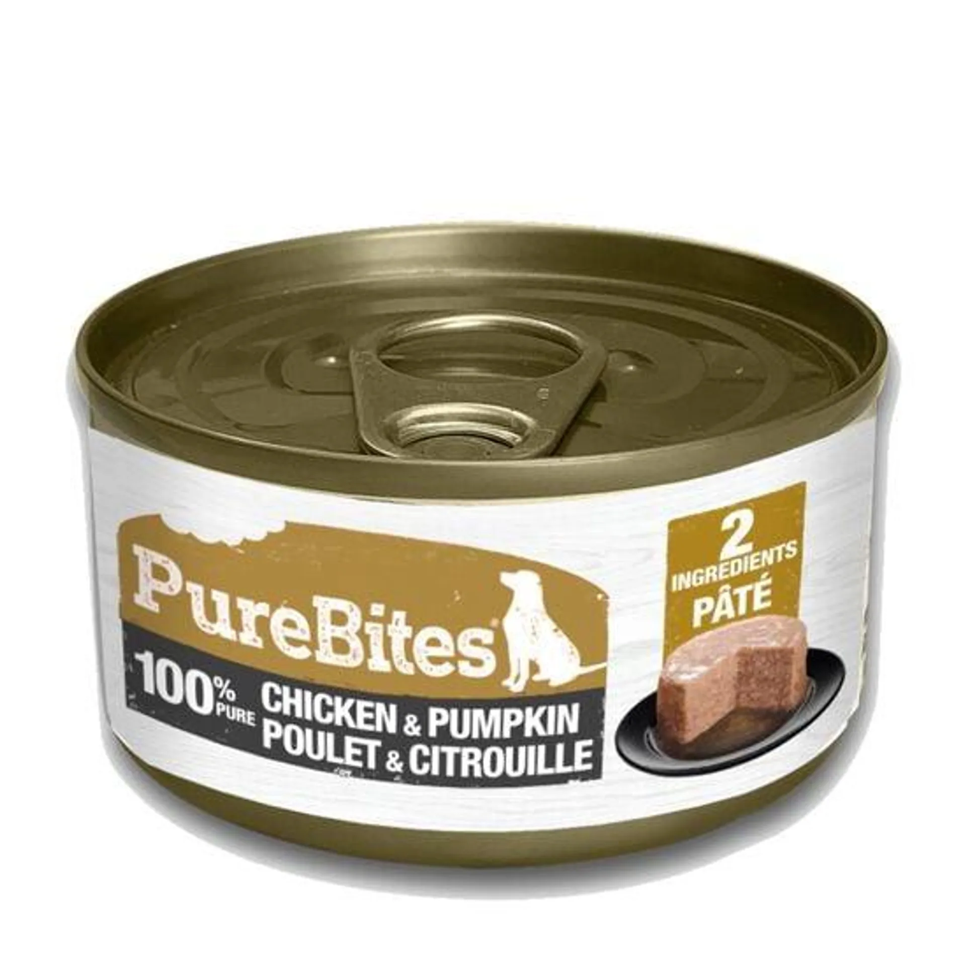 Pâté au poulet et citrouille pour chiens, 71 g