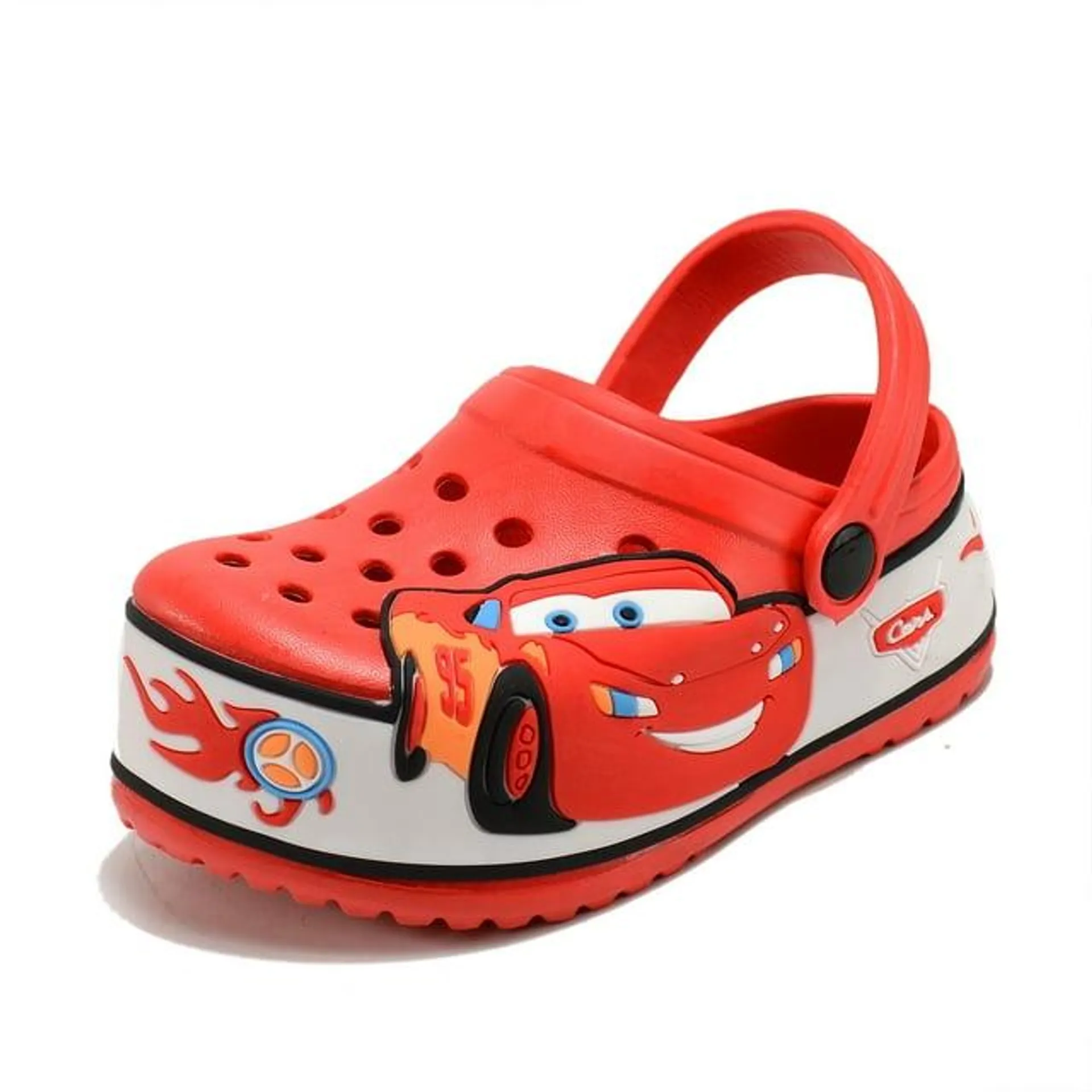 Lightning McQueen Kids Boys Clogs Cute Cartoon Garden Shoes Slip On Water Shoes Slides Sandals Children Beach Pool Shoes