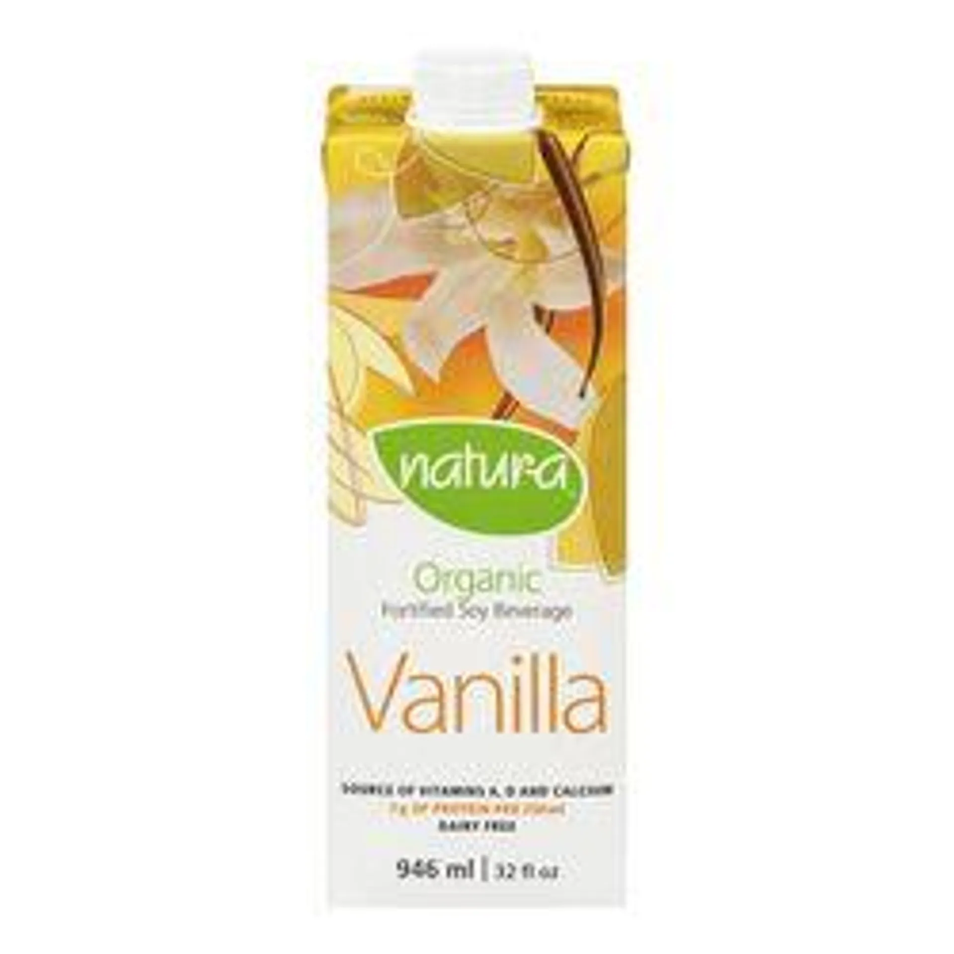 Vanilla Flavoured Organic Fortified Soy Beverage