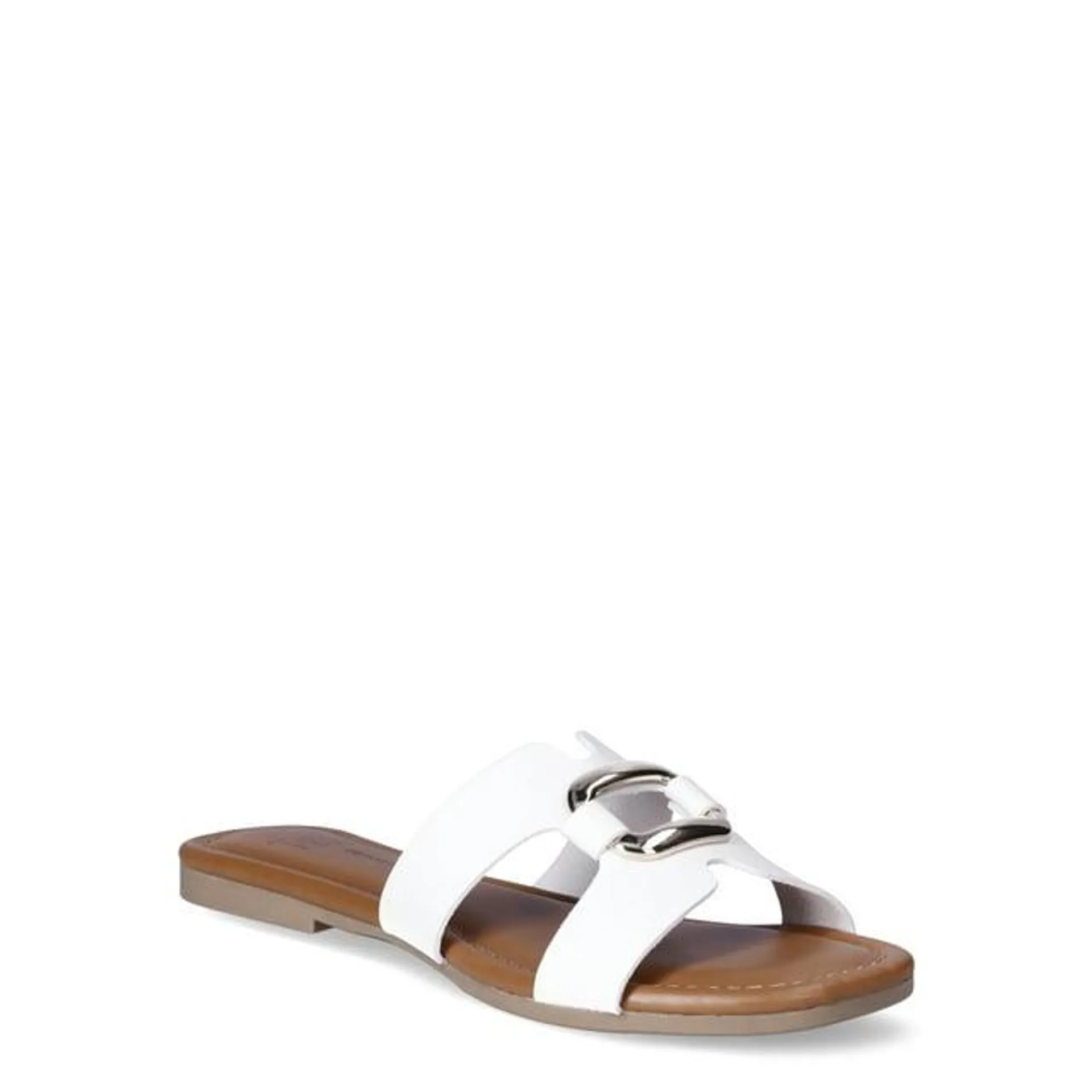 Time and Tru Women's Hardware Slide Sandal