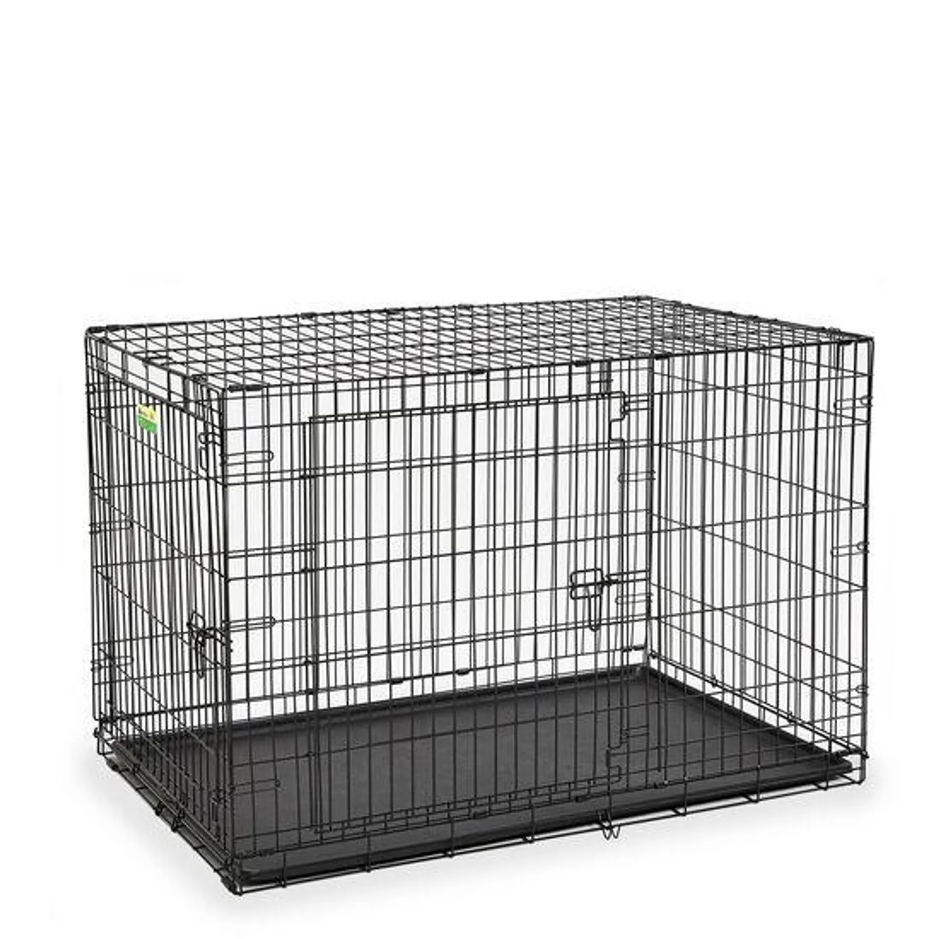 Cage pliante à deux portes pour chiens