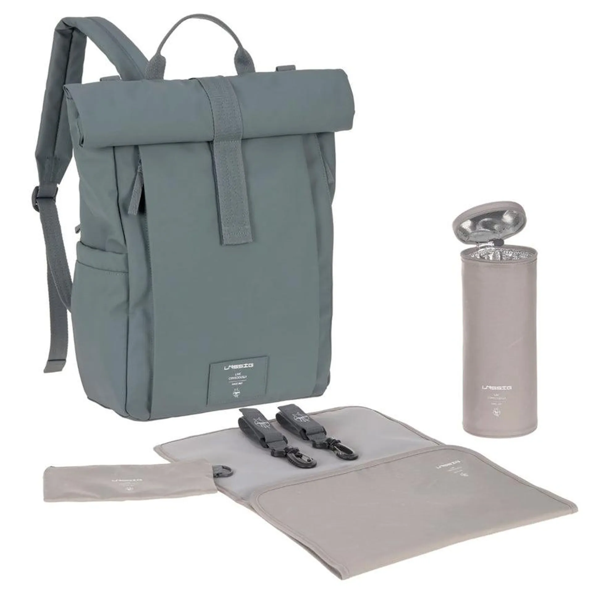 Sac à Couches à Dos Rolltop - Anthracite