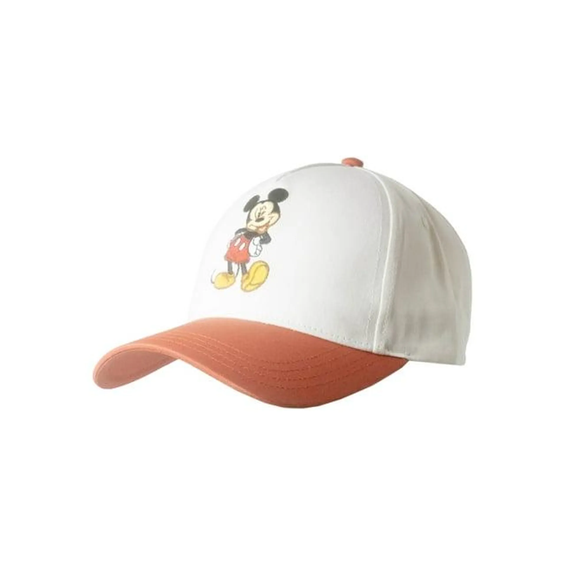 Mickey Mouse Women's Baseball Hat, Red & Tan