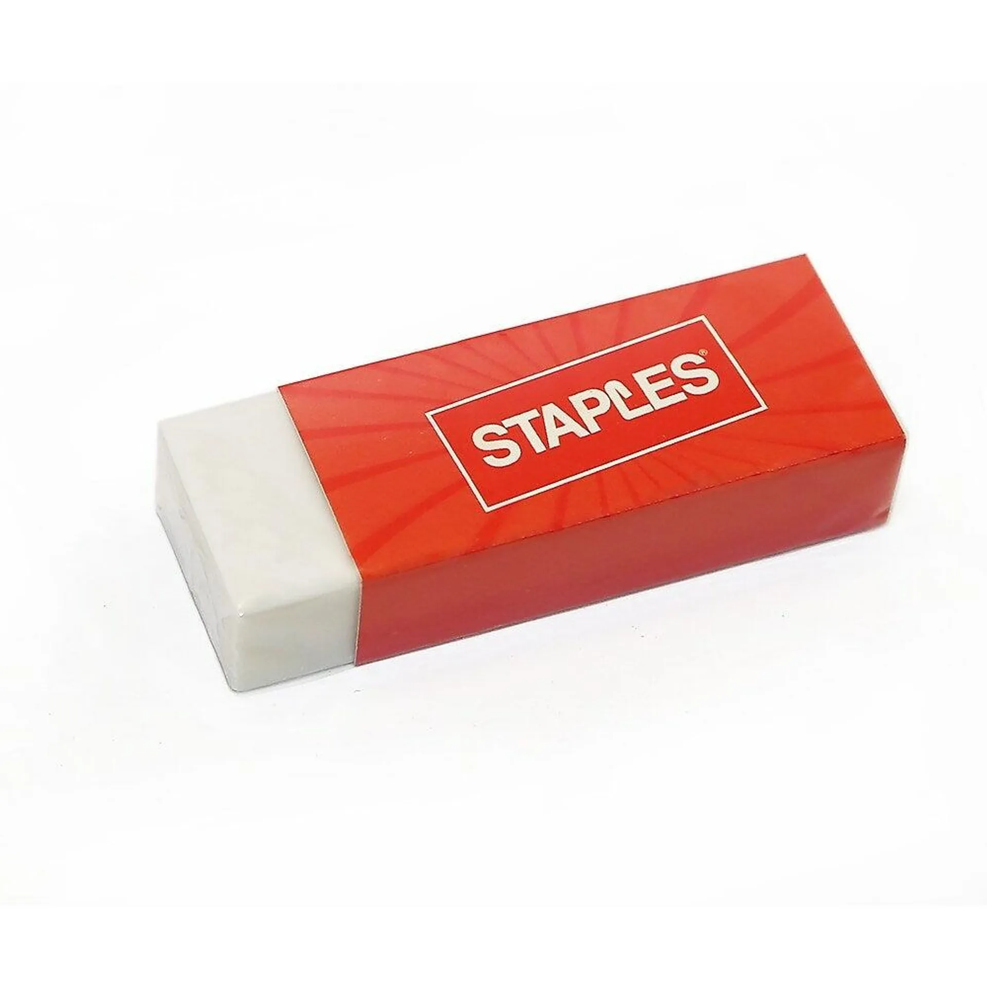 Staples® - Gommes à effacer en vinyle, blanc, paq./2