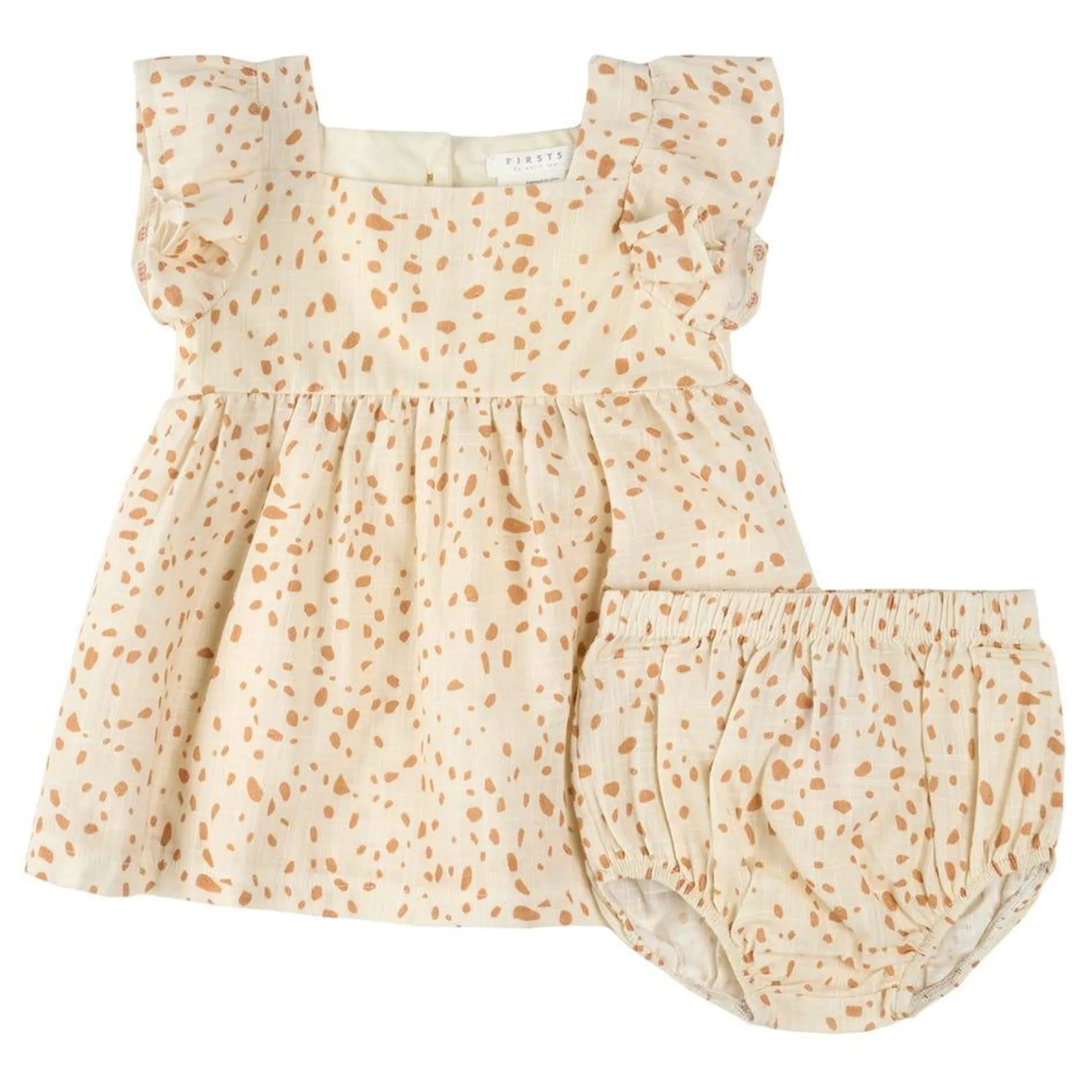 Spots print Dress Set 3-24m