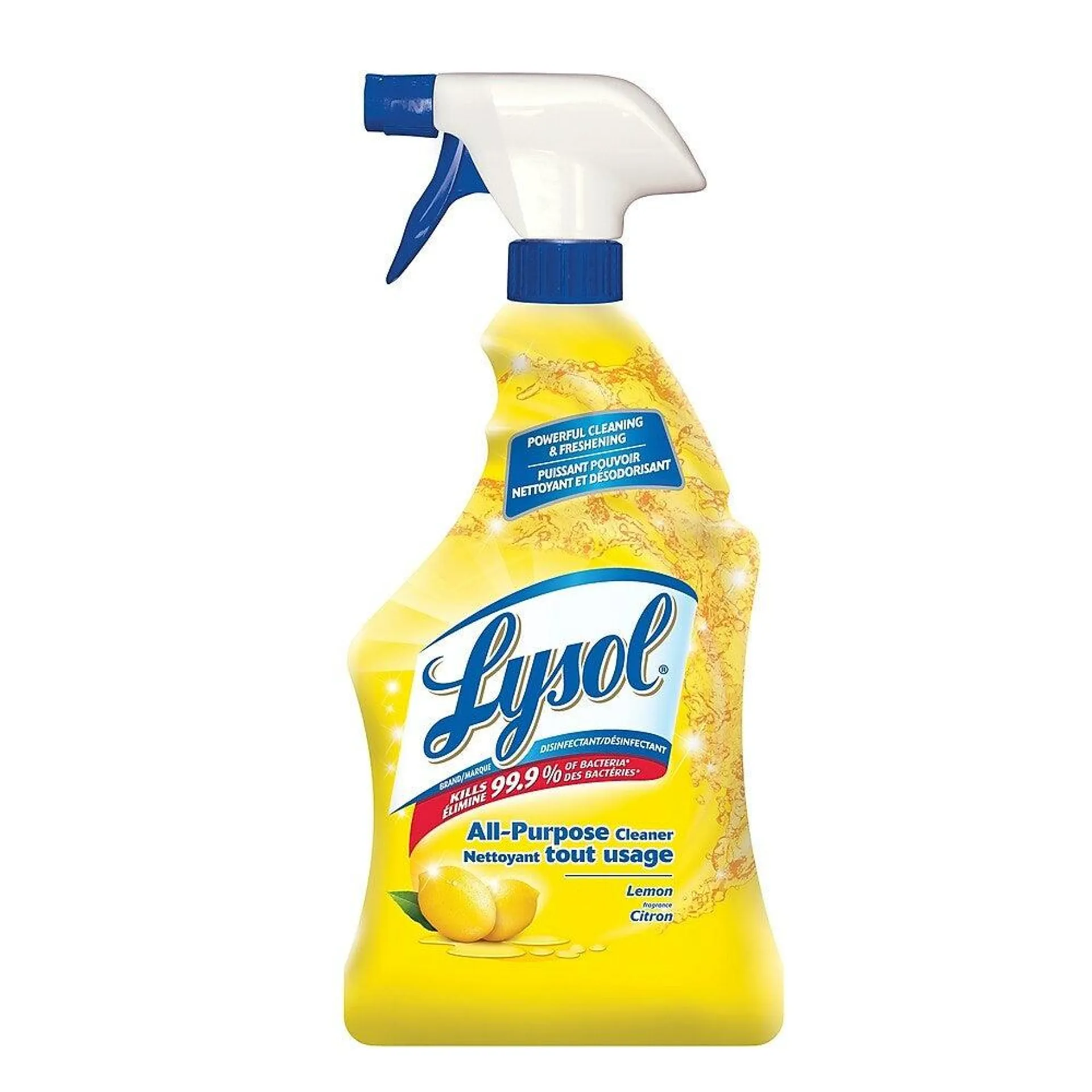 Lysol â€“ Produit nettoyant tout usage avec vaporisateur Complete Clean, parfum citron, 650 ml