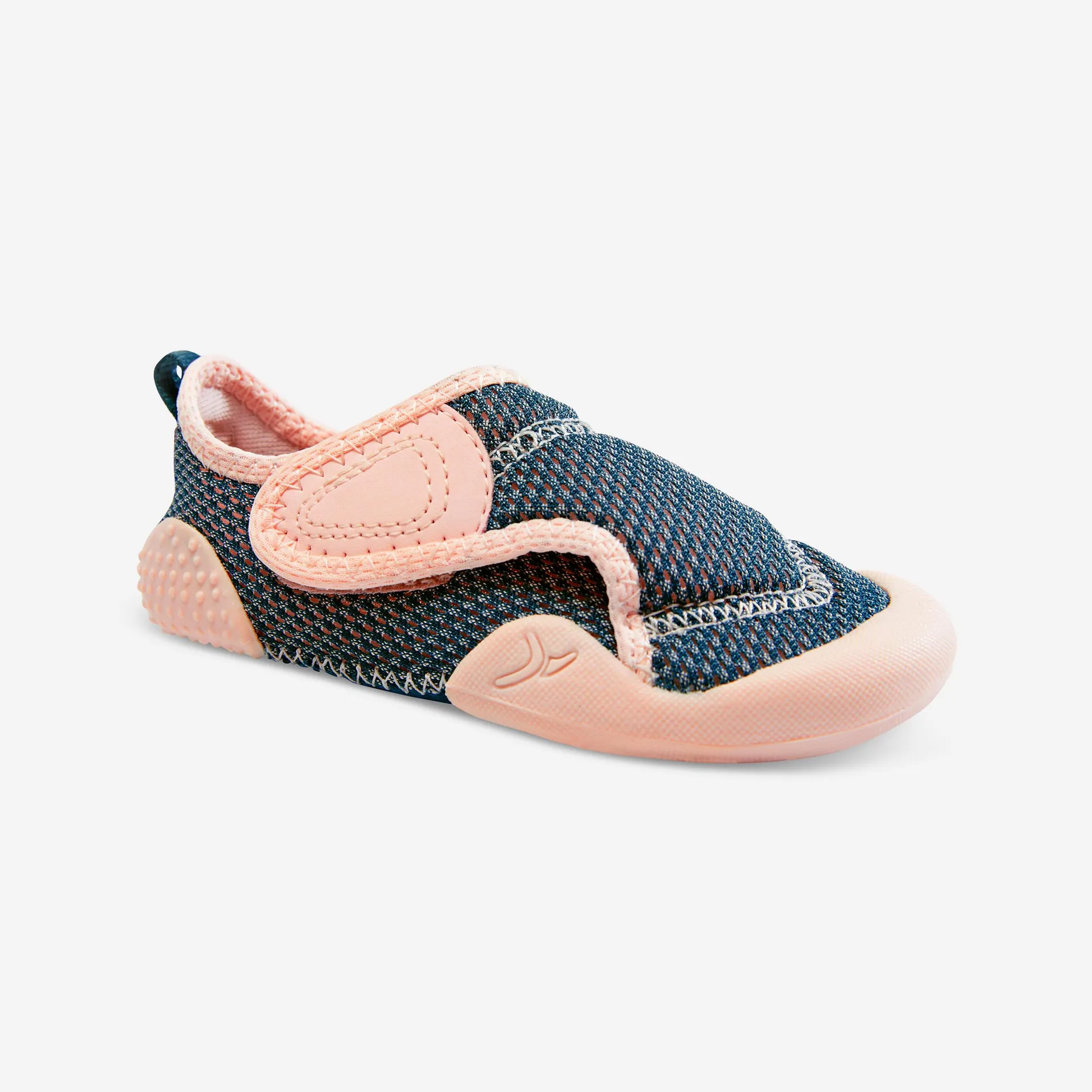 Chaussons antidérapants enfant – Baby Light bleu/rose