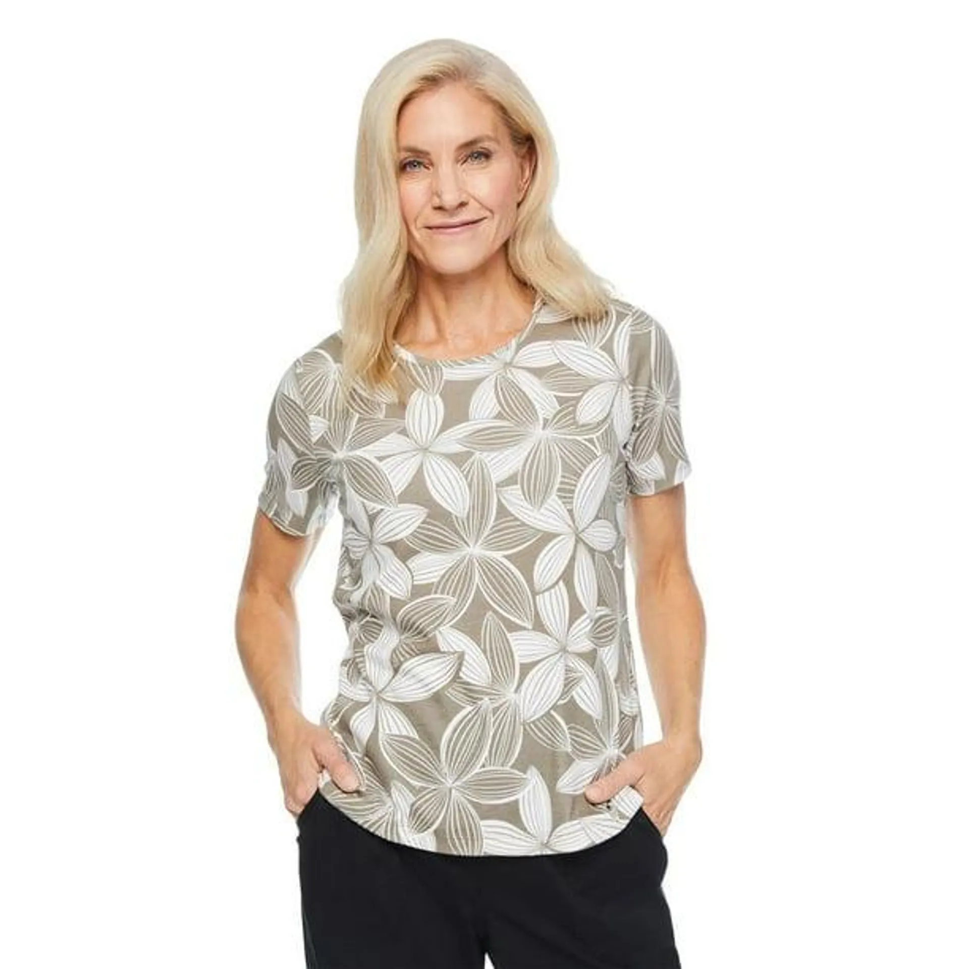 Haut en tricot interlock Iyla pour femmes Tailles P-TTG
