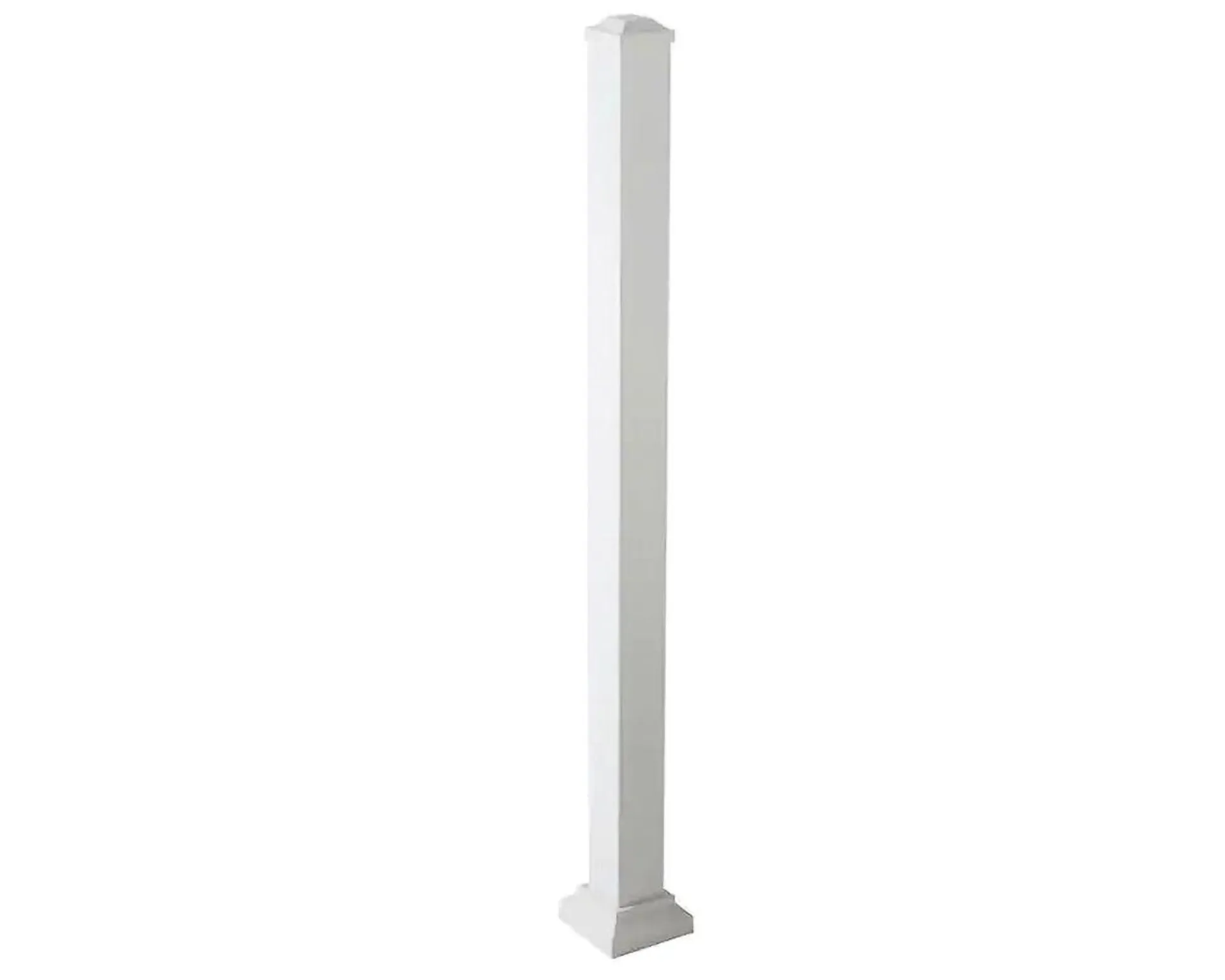 Poteau en aluminium IRX 3''X3''X38.25'' Blanc