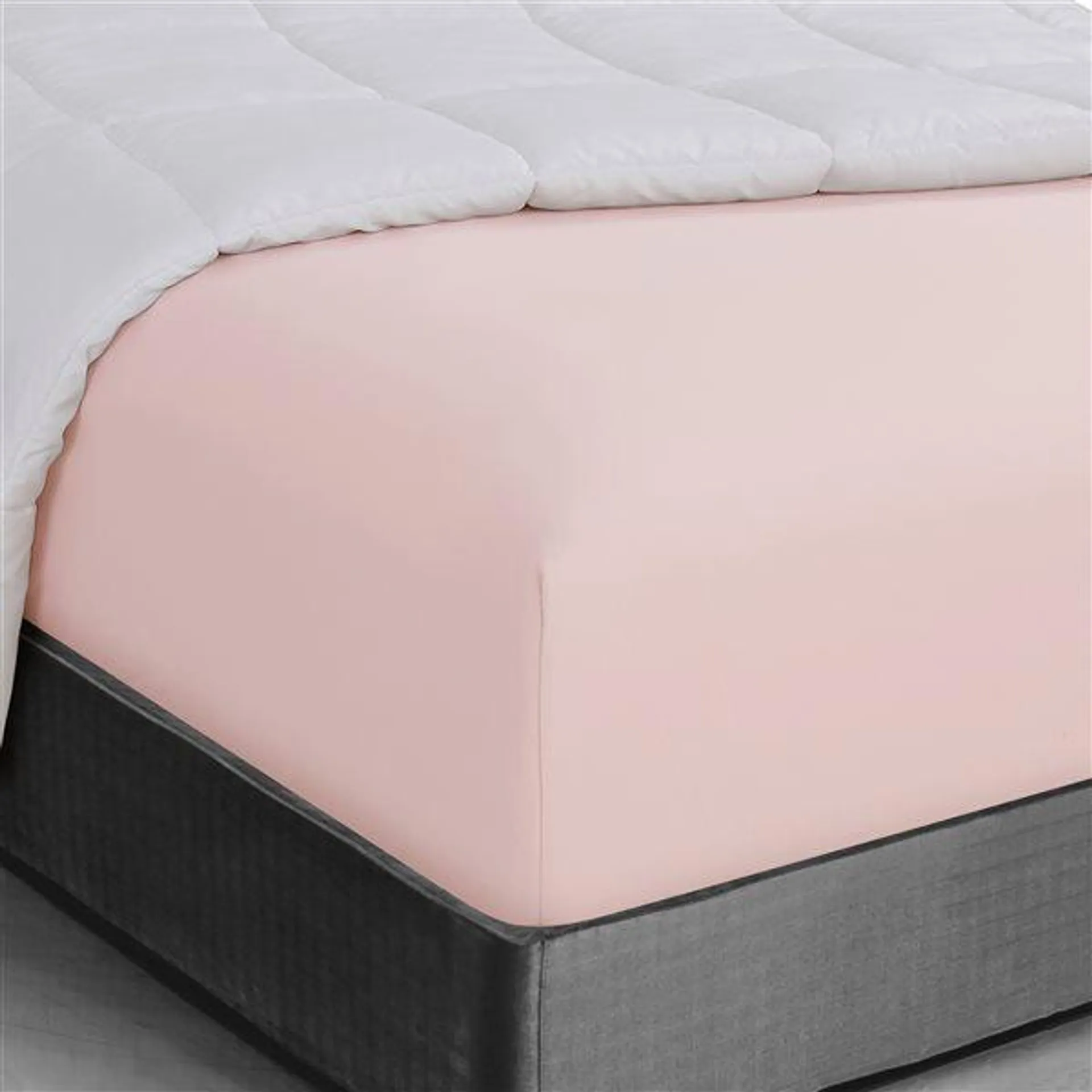 Drap-housse en microfibre rose de Swift Home pour grand lit