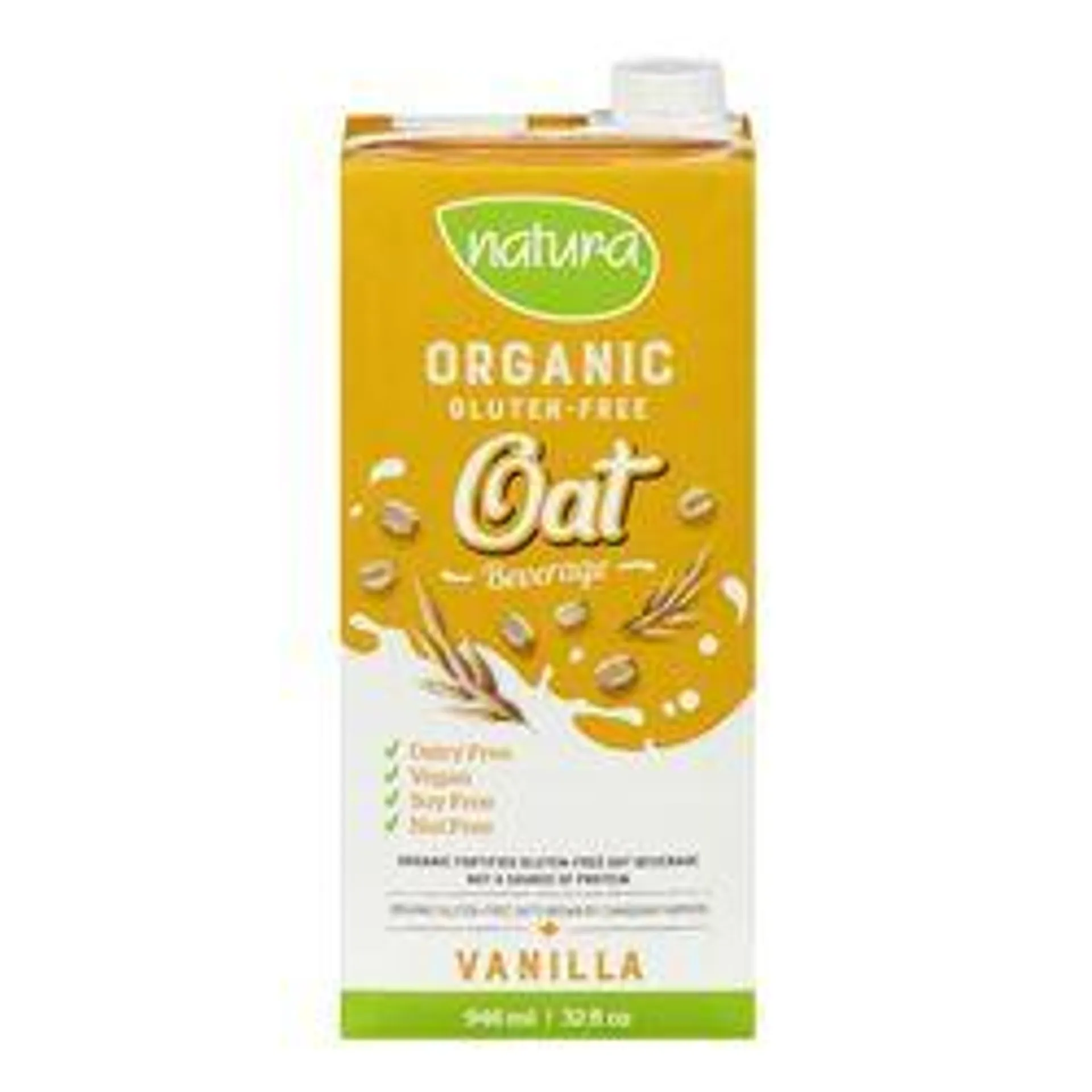 Gluten Free Unsweetened Fortified Vanilla Oat Beverage