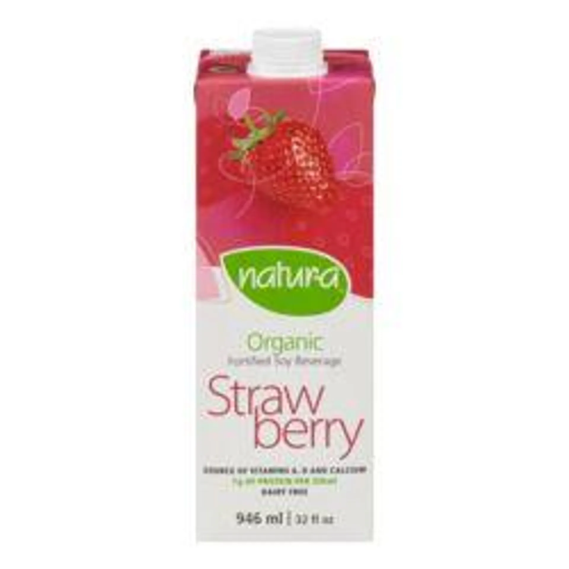 Natur-a Organic Strawberry Flavoured Fortified Soy Beverage 946 mL