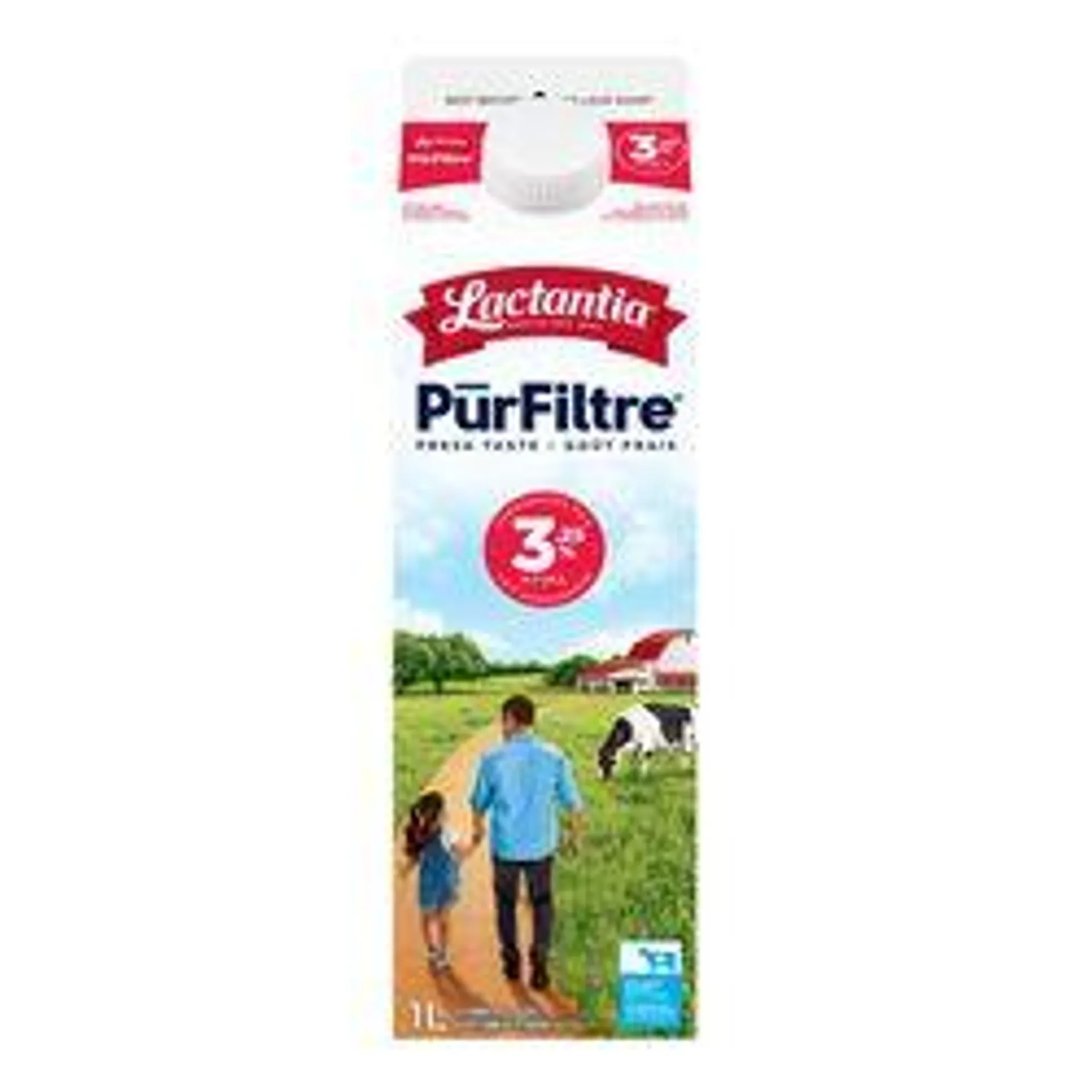 PurFiltre 3.25% Homogenized Milk 1 L