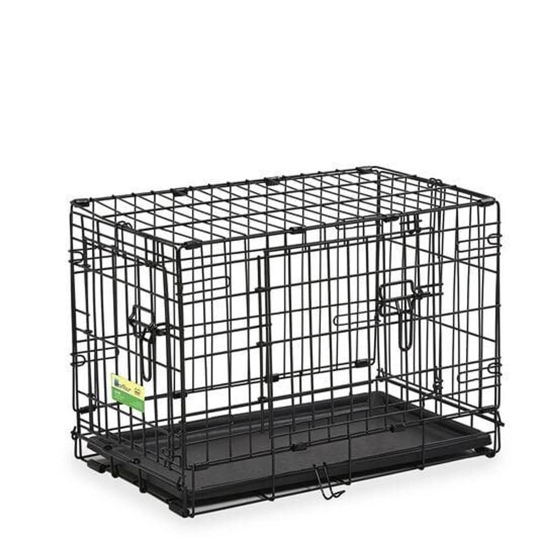 Cage pliante à deux portes pour chiens