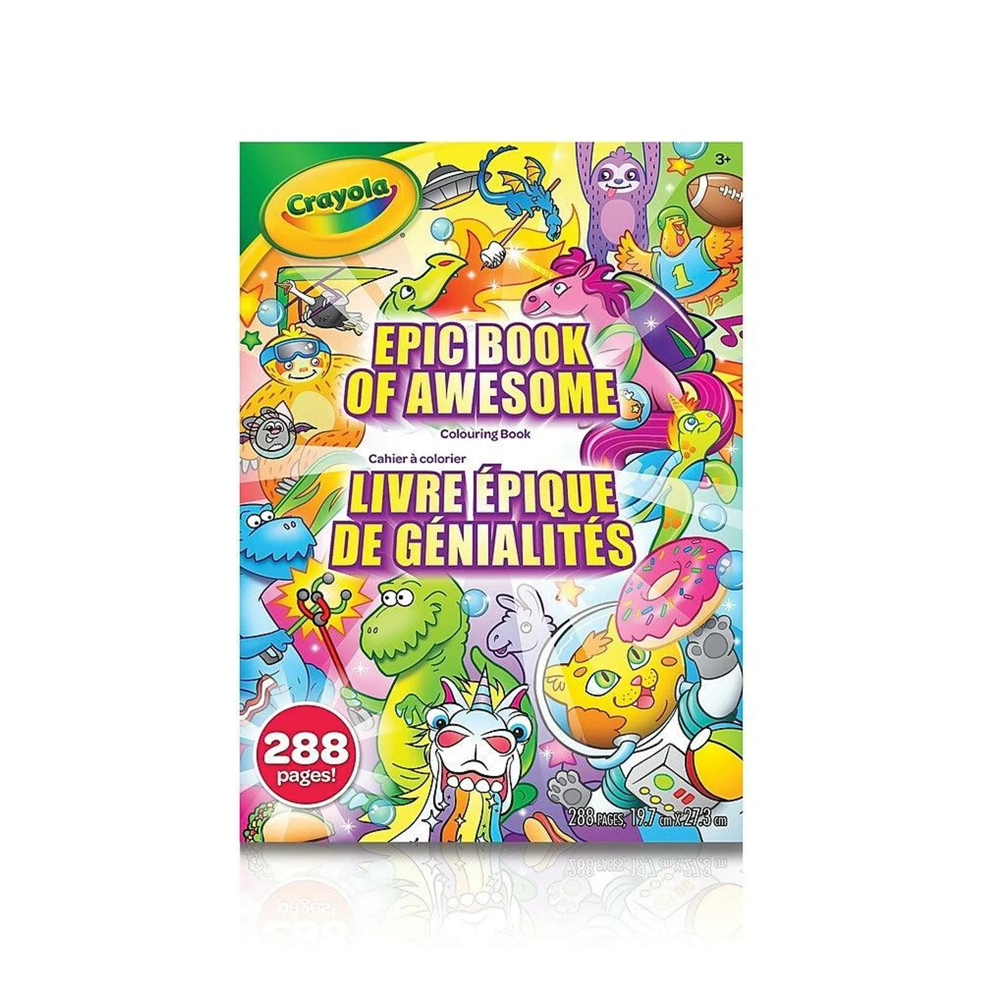 Crayola – Livre à colorier de 288 pages, motifs assortis